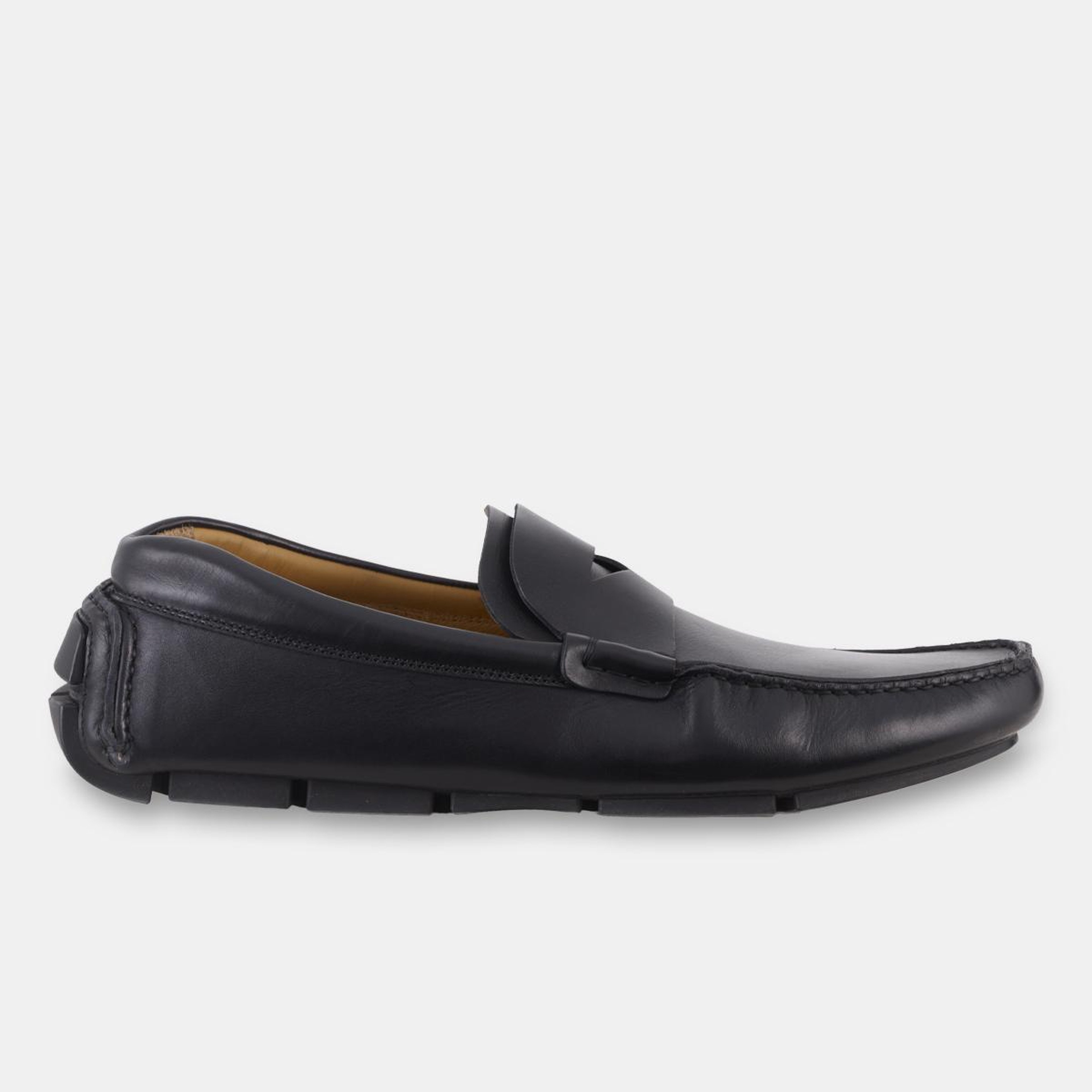 Erkek Siyah Deri Loafer