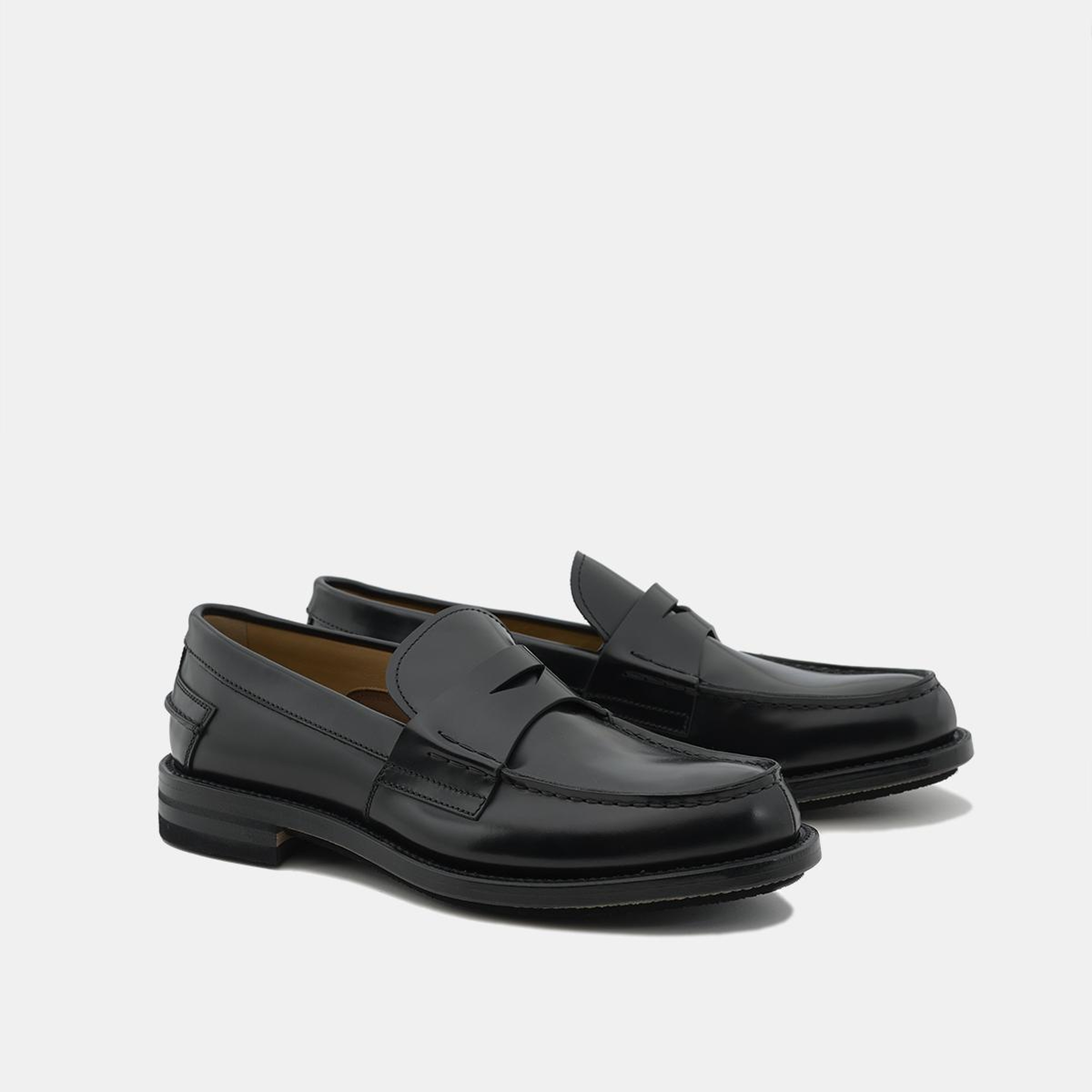 Erkek Siyah Deri Loafer