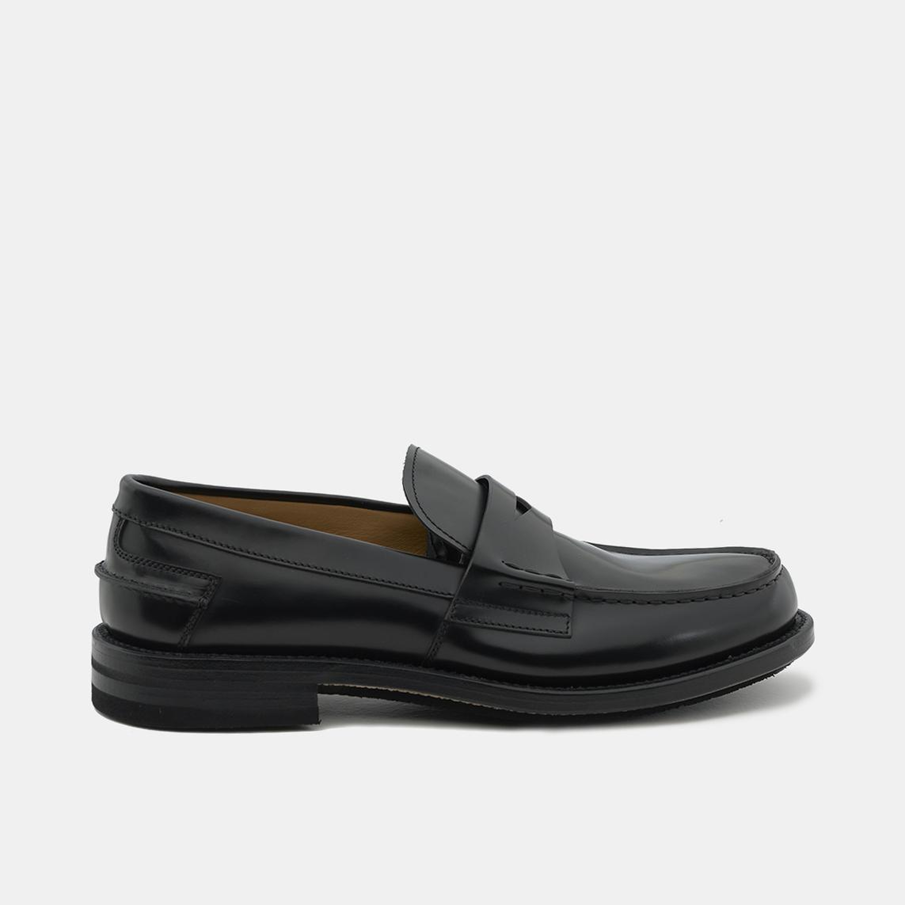 Erkek Siyah Deri Loafer