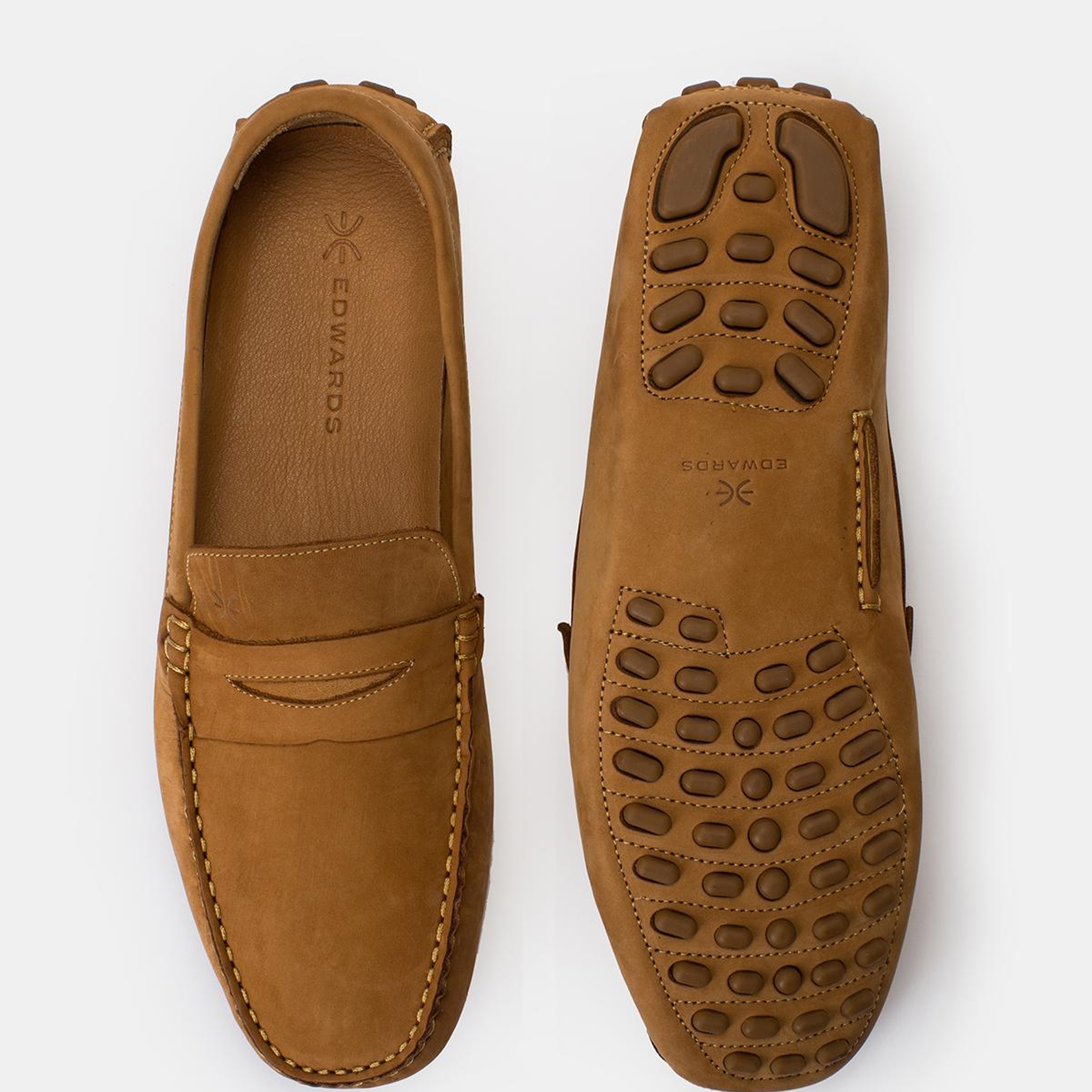 Erkek Camel Nubuk Loafer