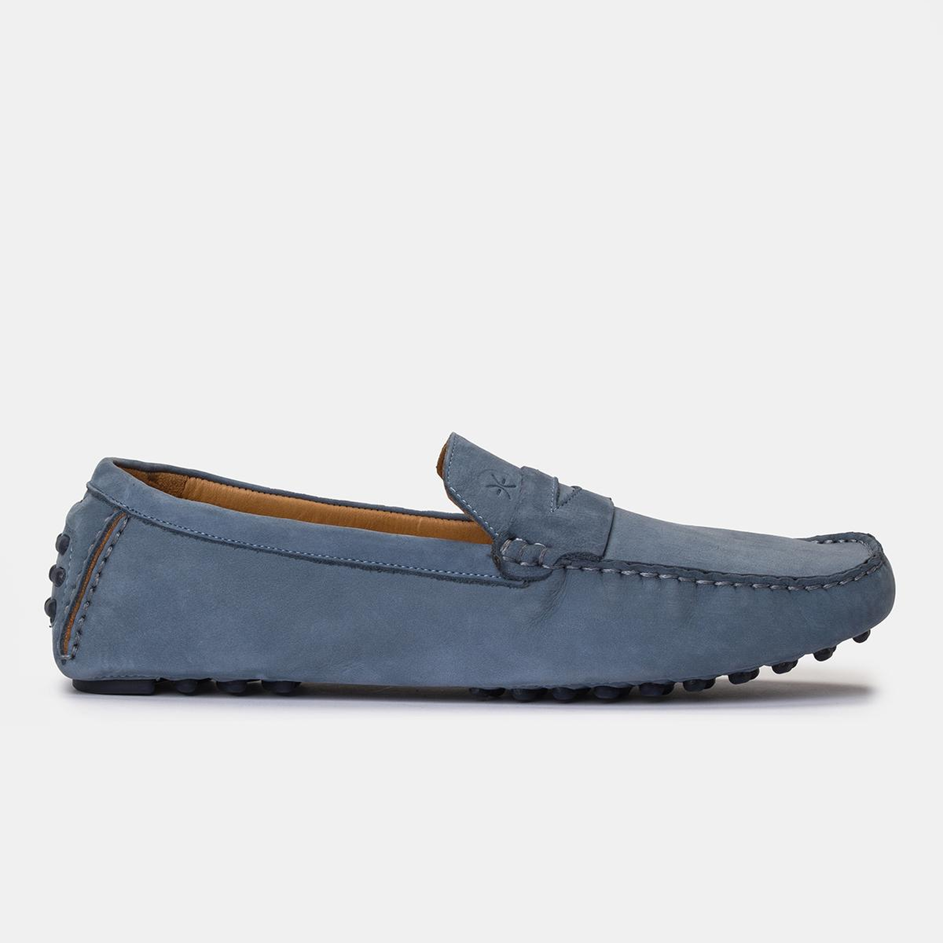 Erkek Açık Mavi Nubuk Loafer