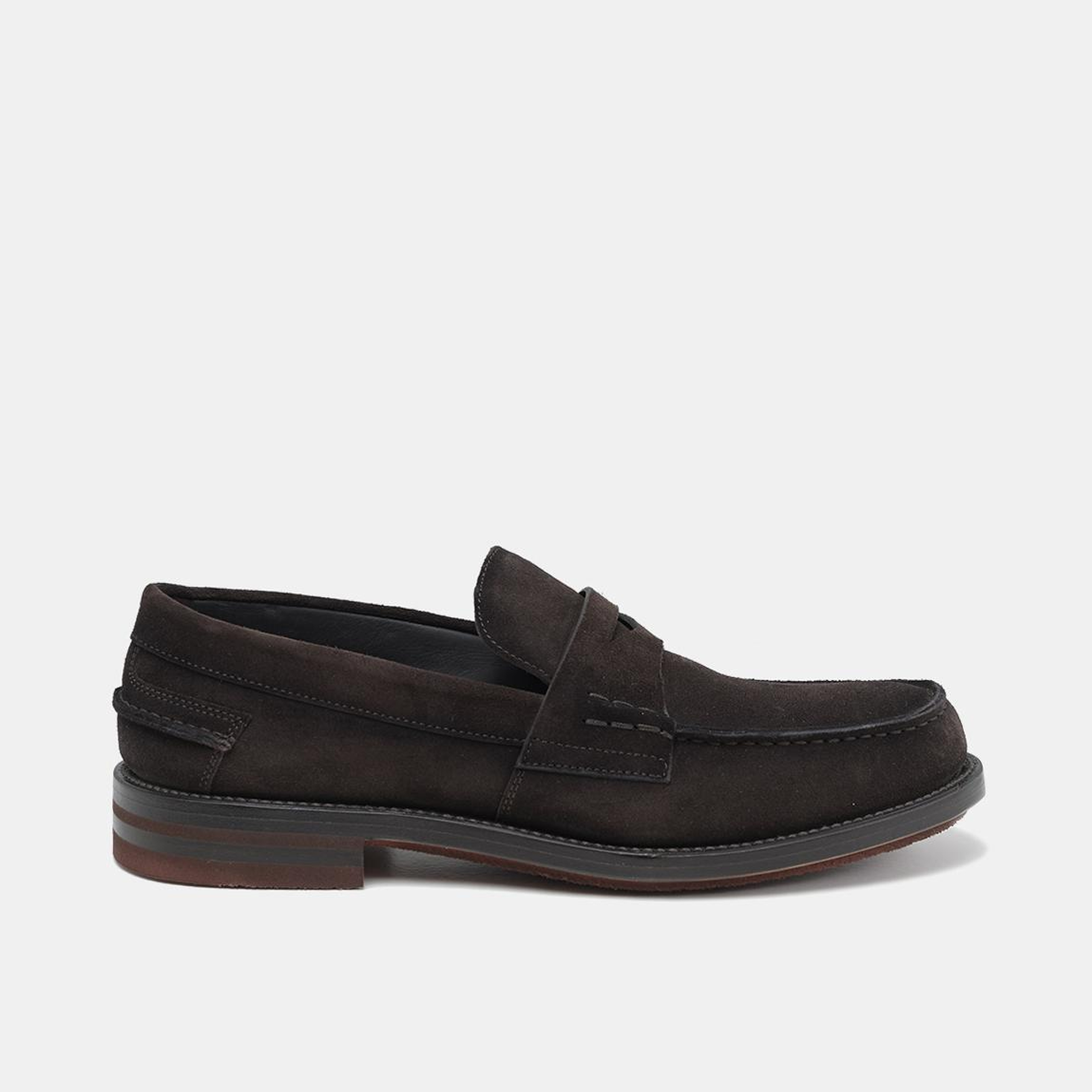 Erkek Kahverengi Deri Loafer