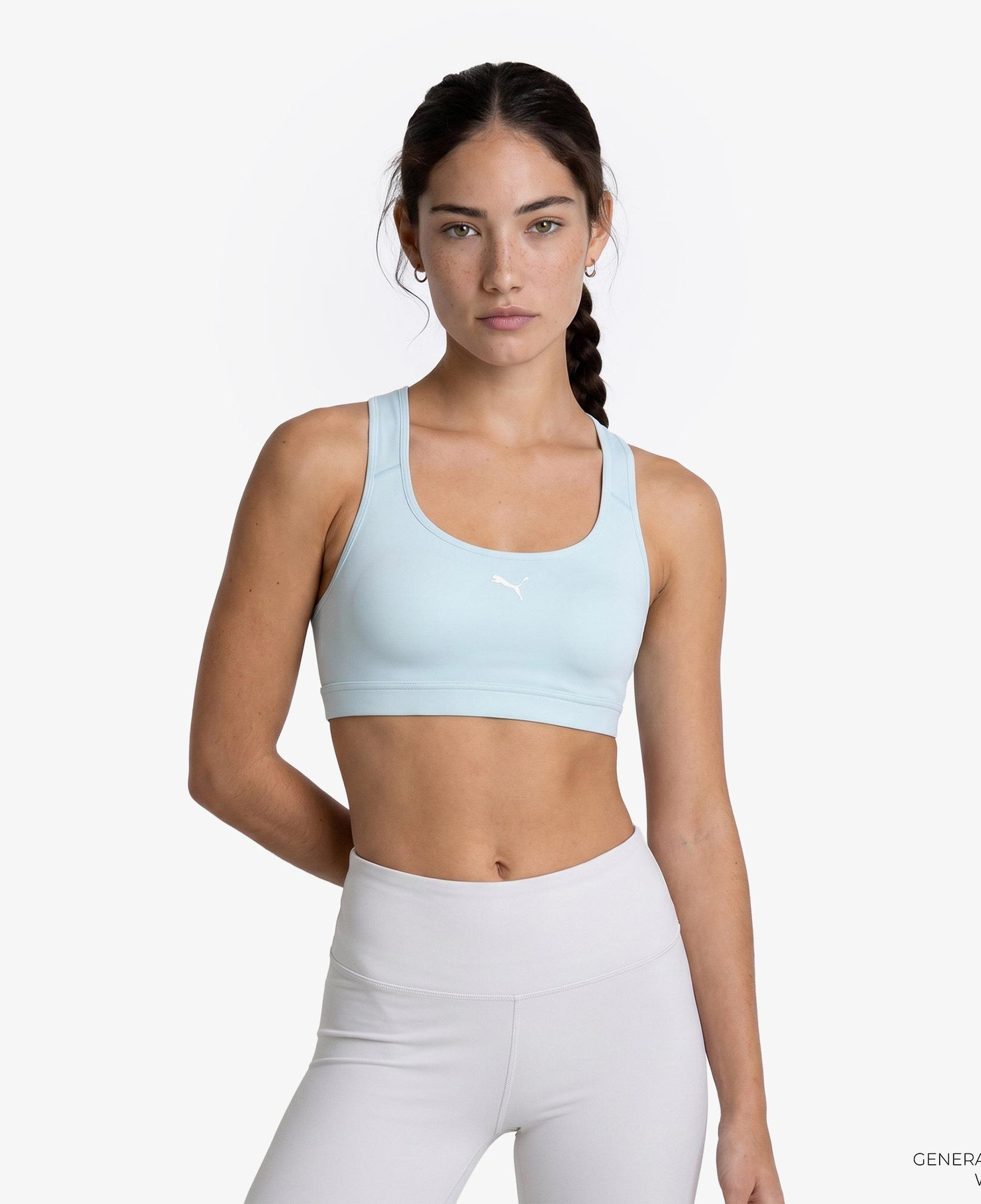 Puma 4Keeps Run Mid Kadın Beyaz Koşu Bra