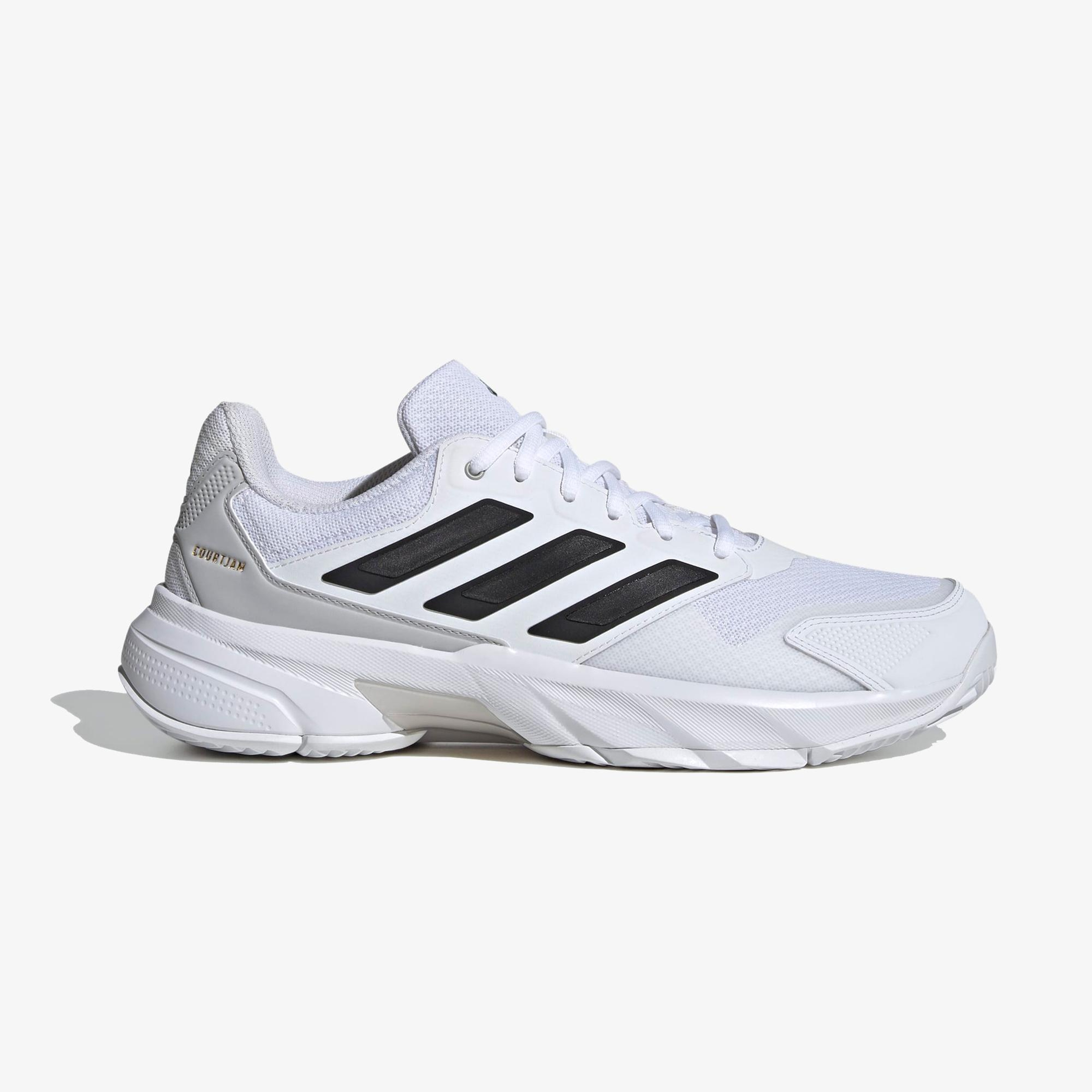 adidas Courtjam Control 3 Erkek Beyaz Tenis Ayakkabısı