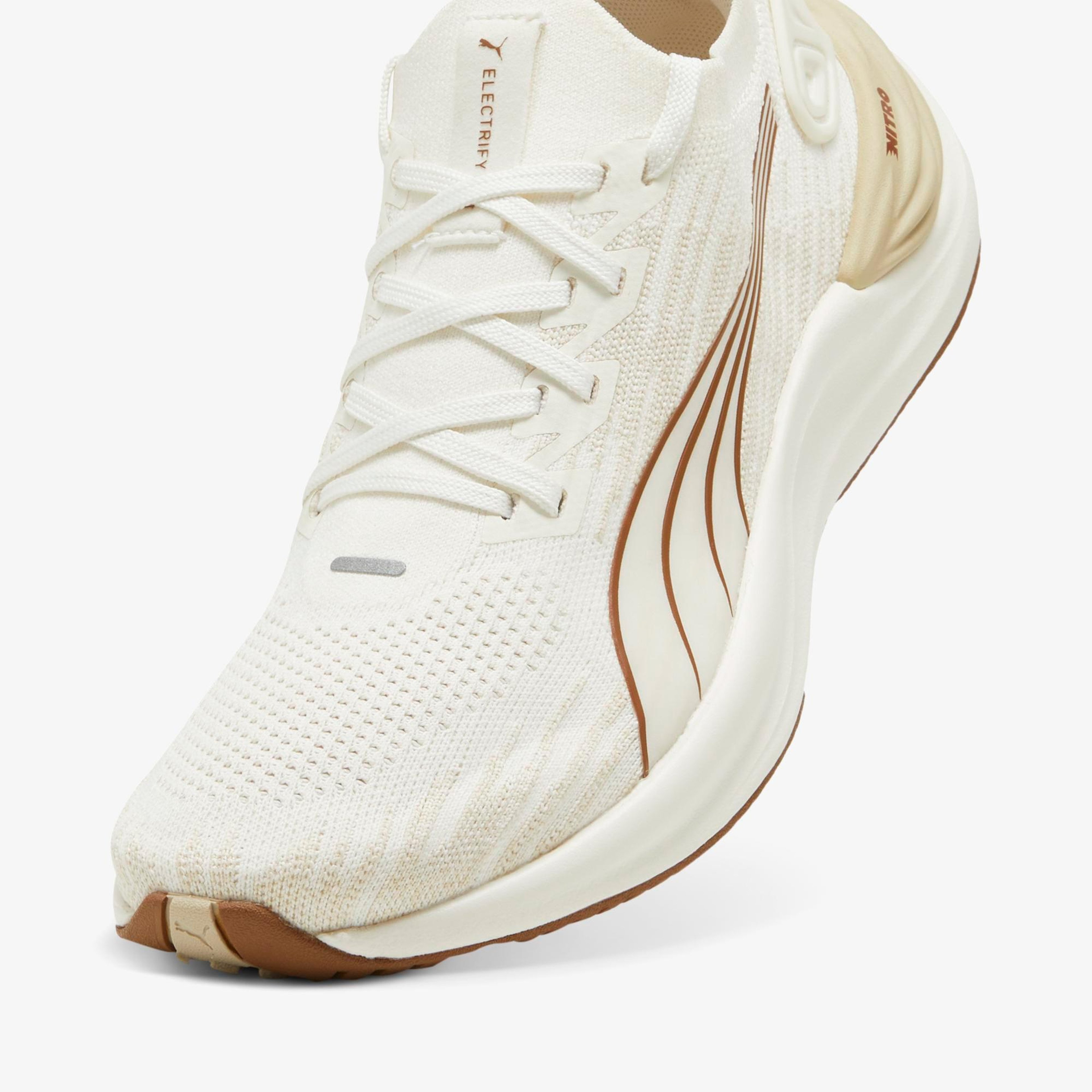 Puma Electrify Nitro  3 Knit Wn Kadın Krem Koşu Ayakkabısı
