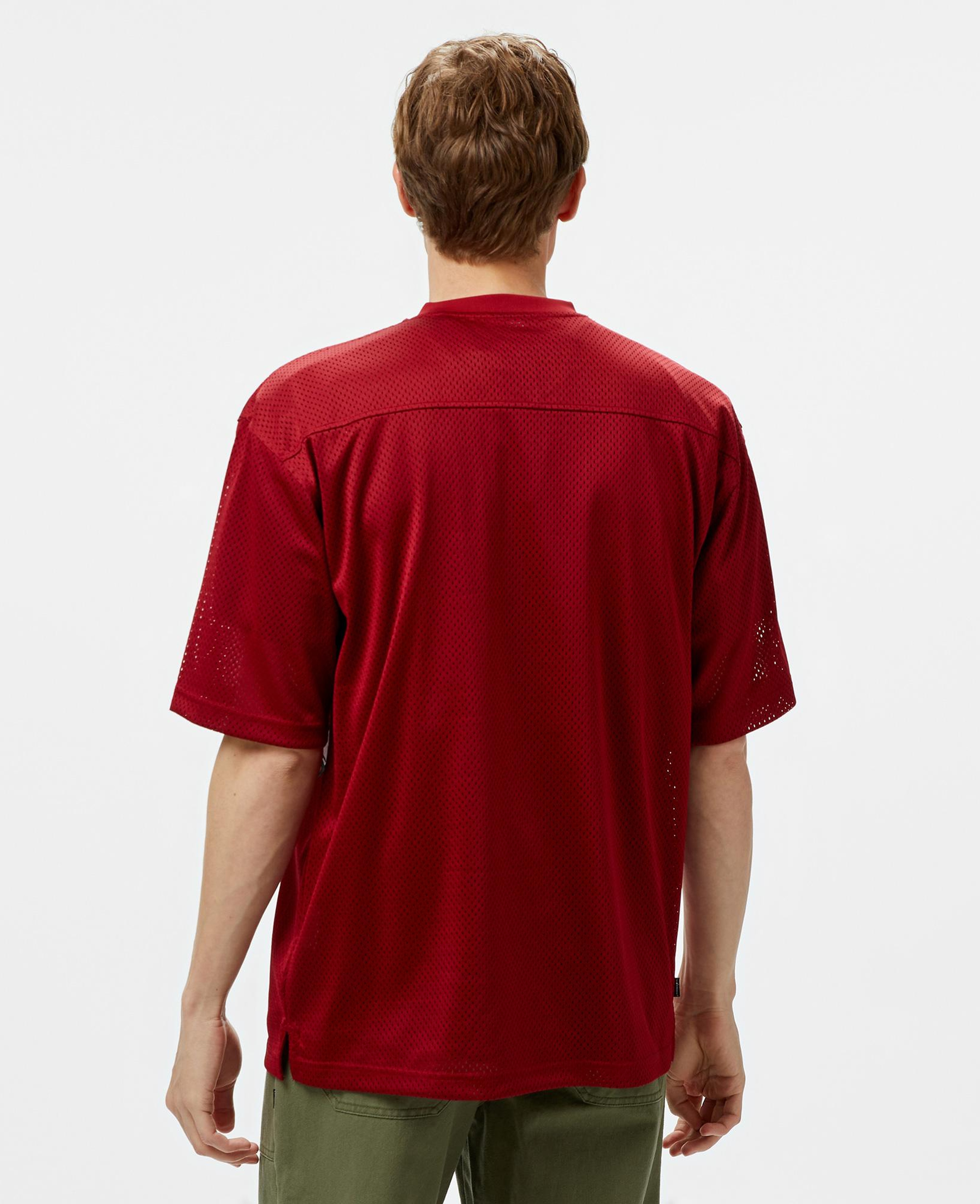 The Hundreds Division Football Jersey Erkek Bordo T-Shirt