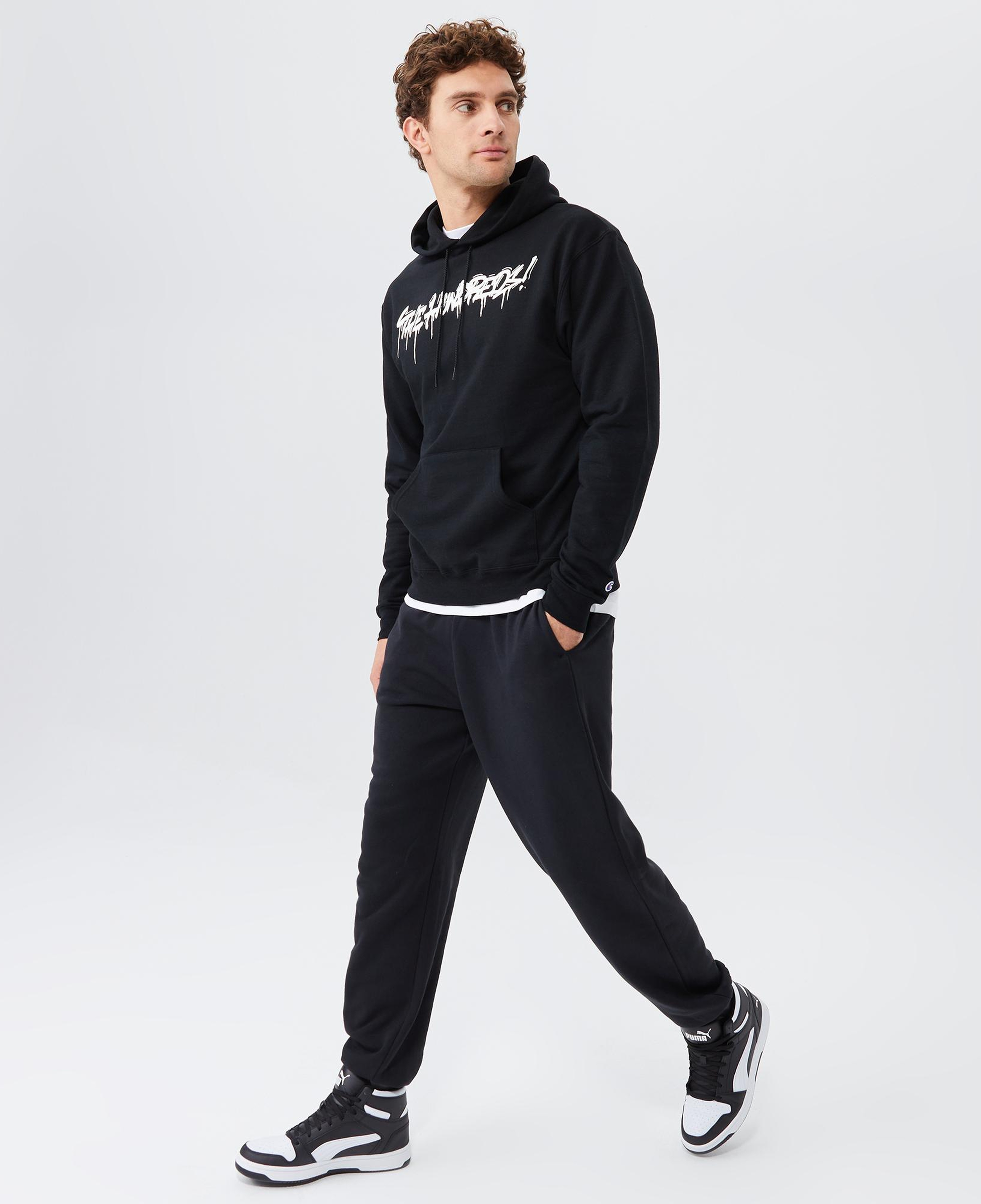 The Hundreds Tag Erkek Siyah Hoodie