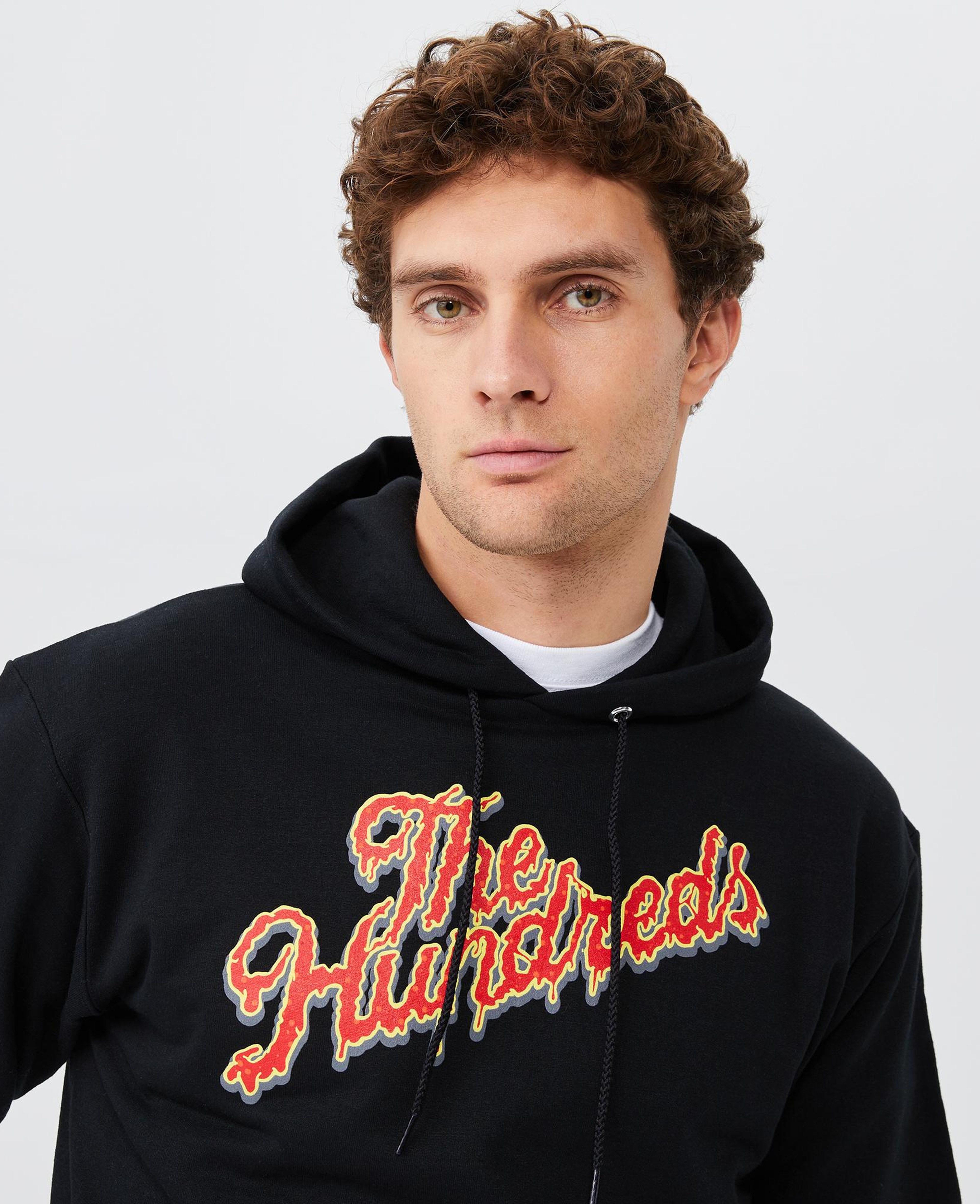 The Hundreds Slime Slant Erkek Siyah Hoodie