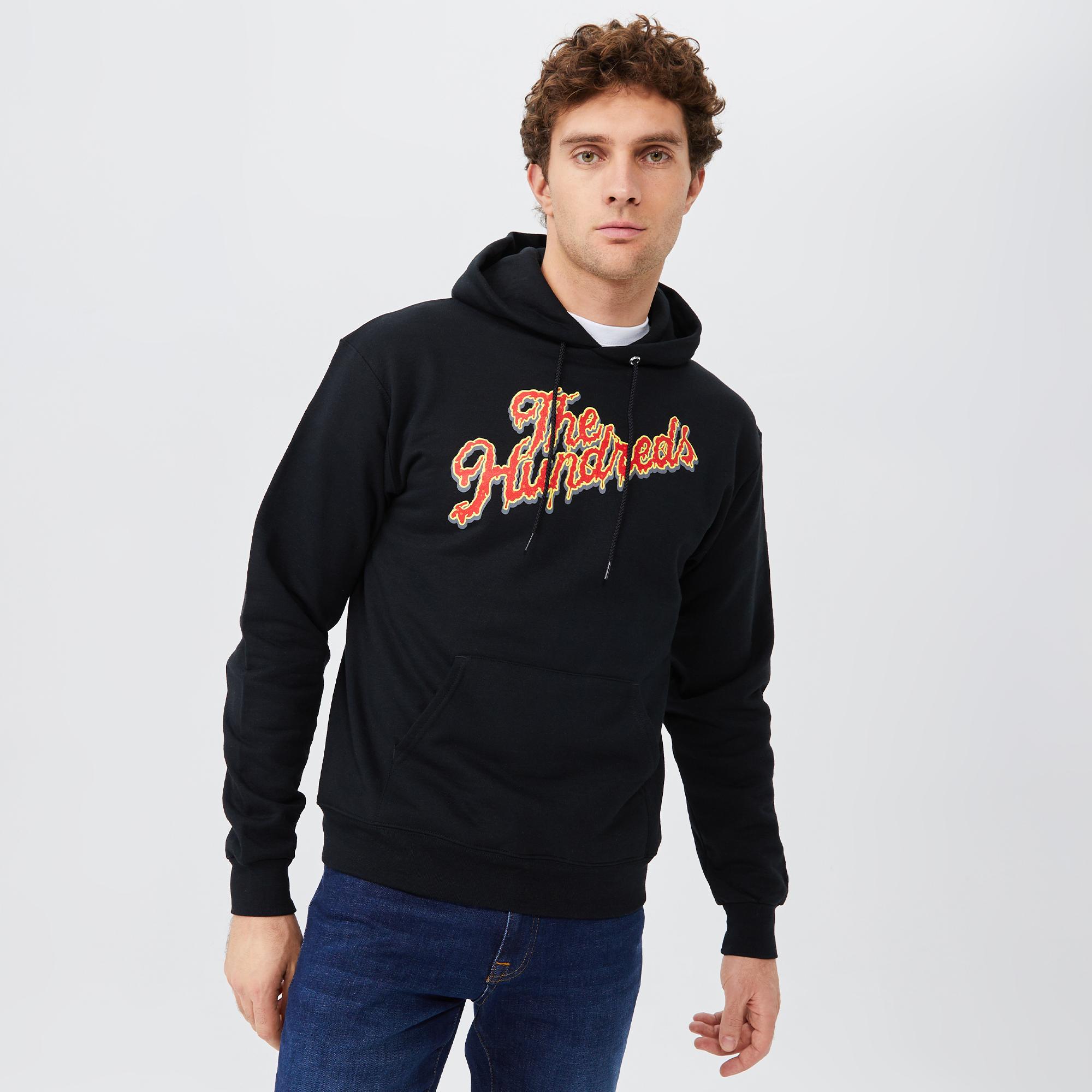 The Hundreds Slime Slant Erkek Siyah Hoodie