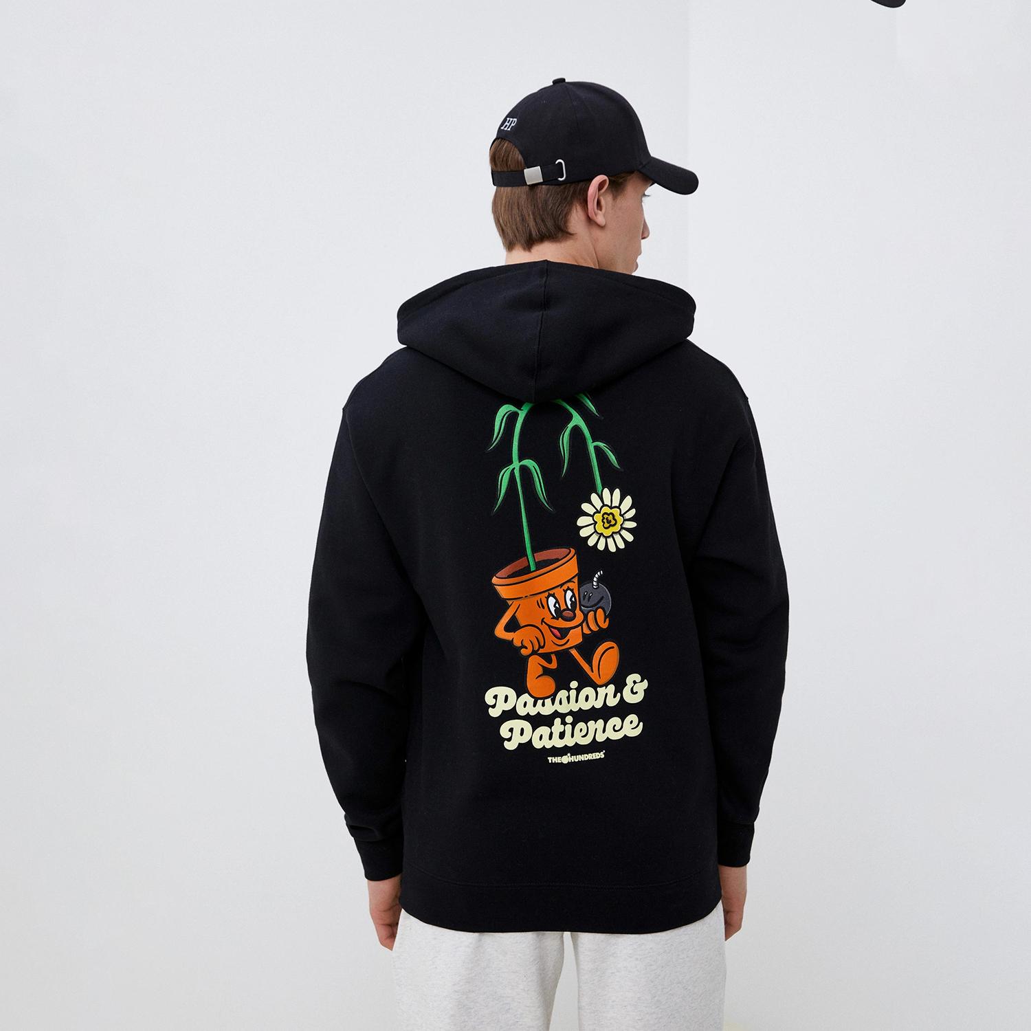 The Hundreds Passion & Patience Erkek Siyah Hoodie