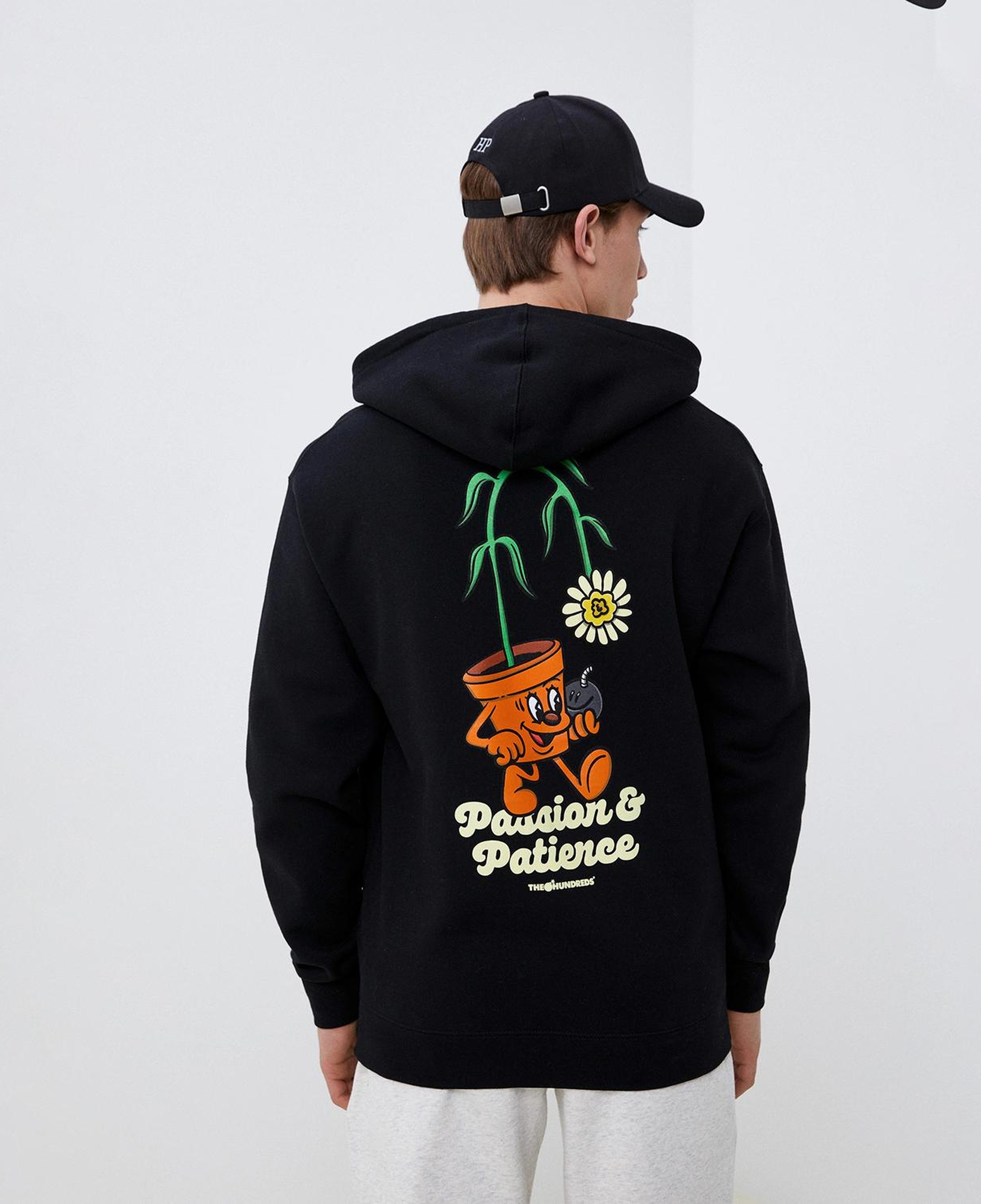 The Hundreds Passion & Patience Erkek Siyah Hoodie