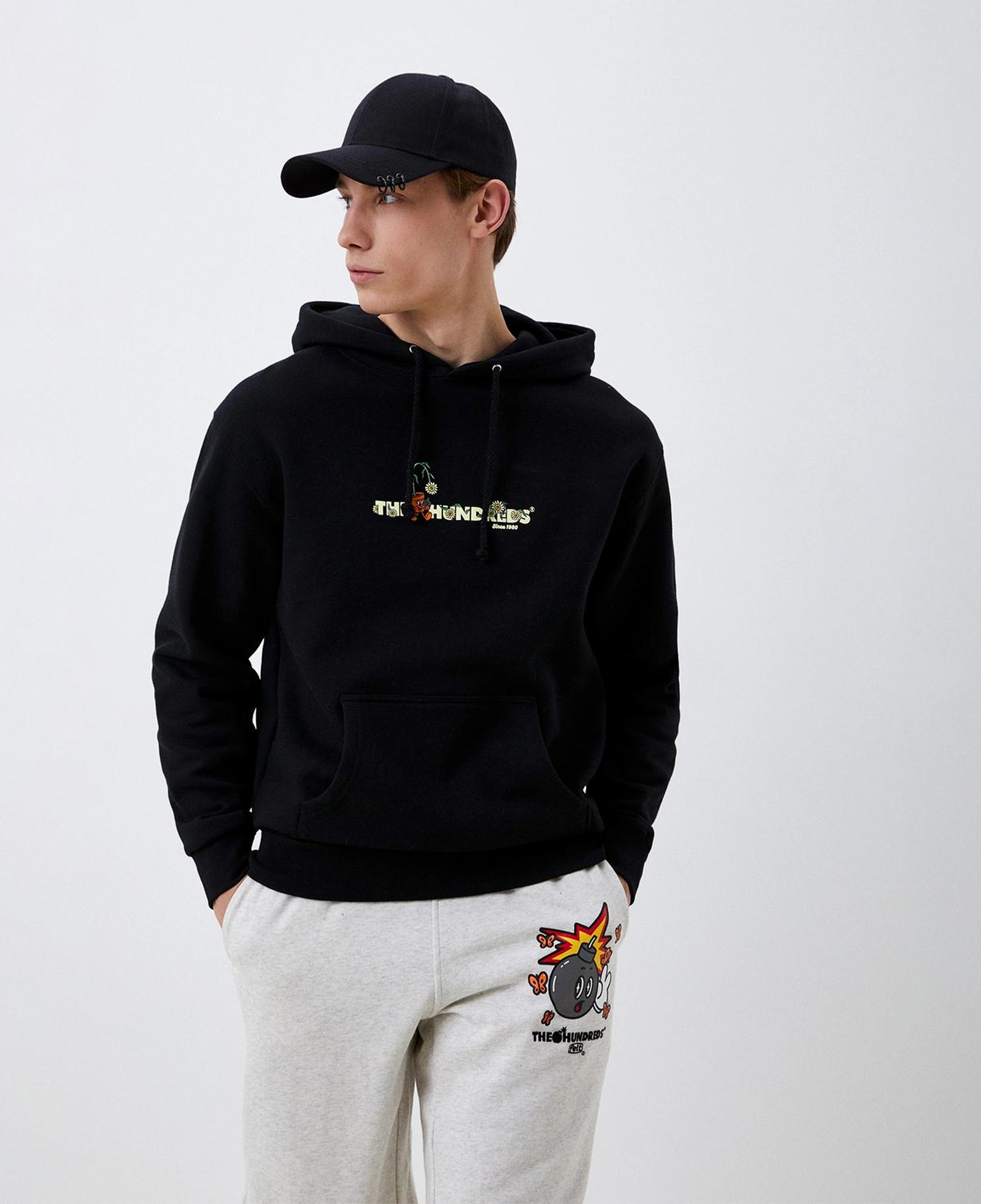 The Hundreds Passion & Patience Erkek Siyah Hoodie