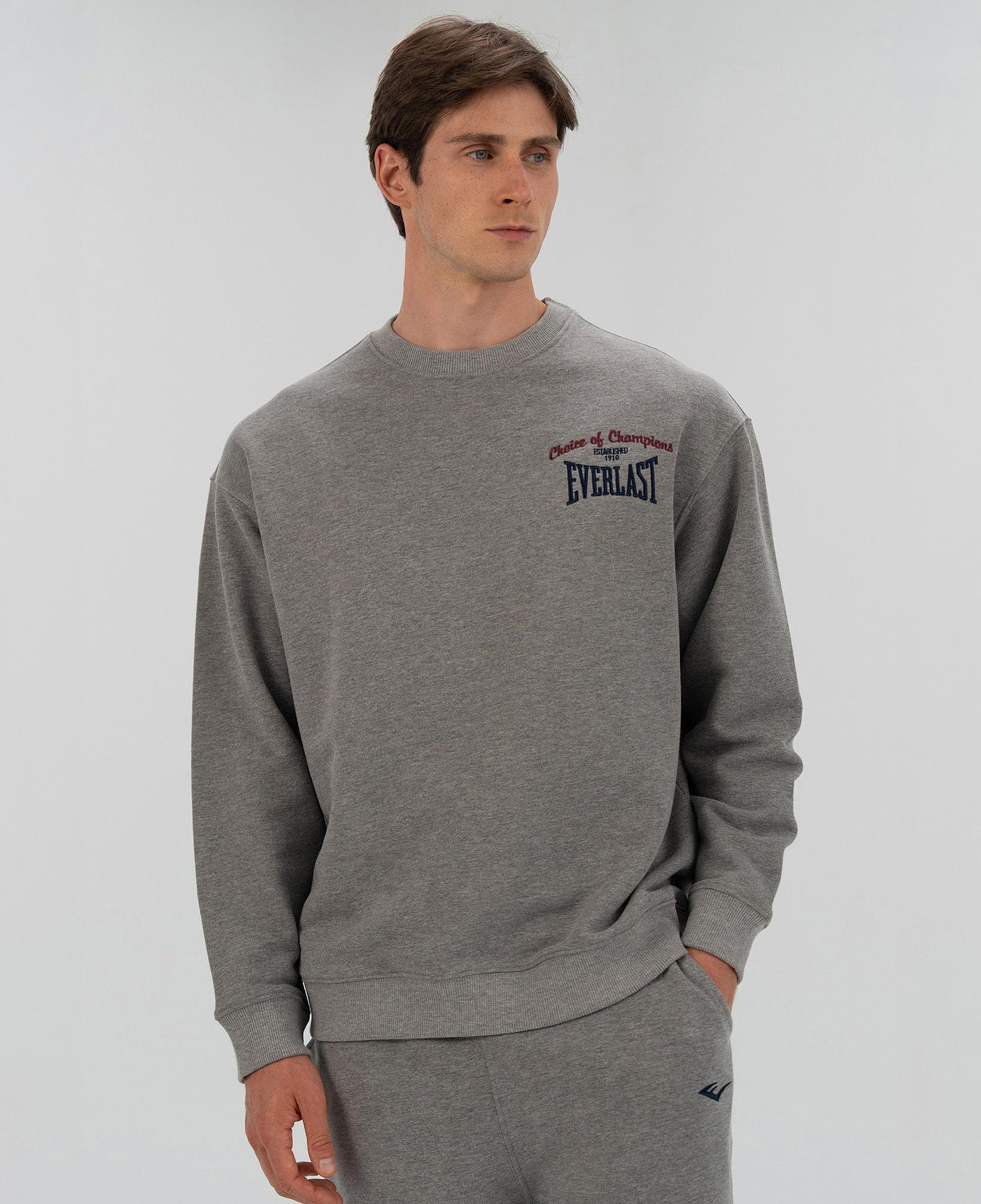 Everlast Heritage Champions Erkek Gri Sweatshirt