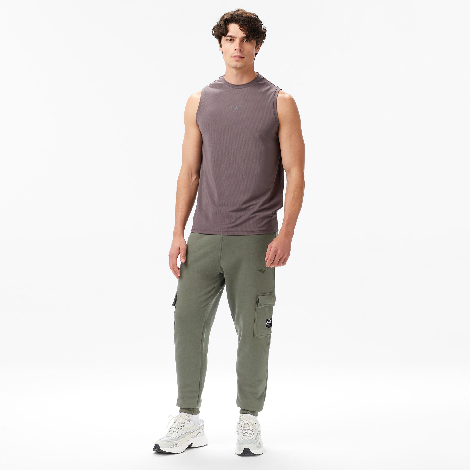 Everlast Ever Essentials Regular Erkek Haki  Kargo Cepli Günlük Eşofman Altı