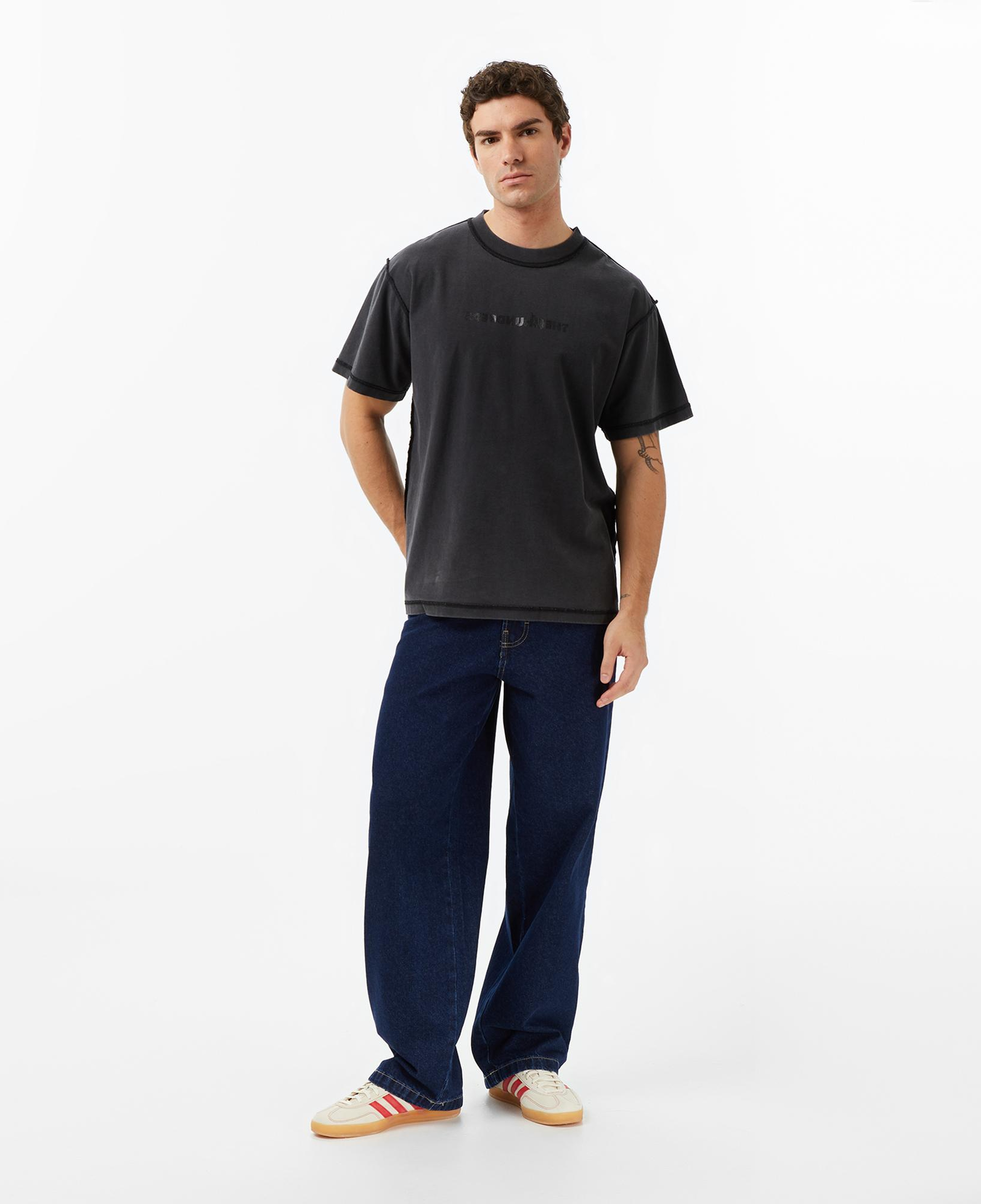 The Hundreds Reverse Bar Erkek Siyah T-Shirt
