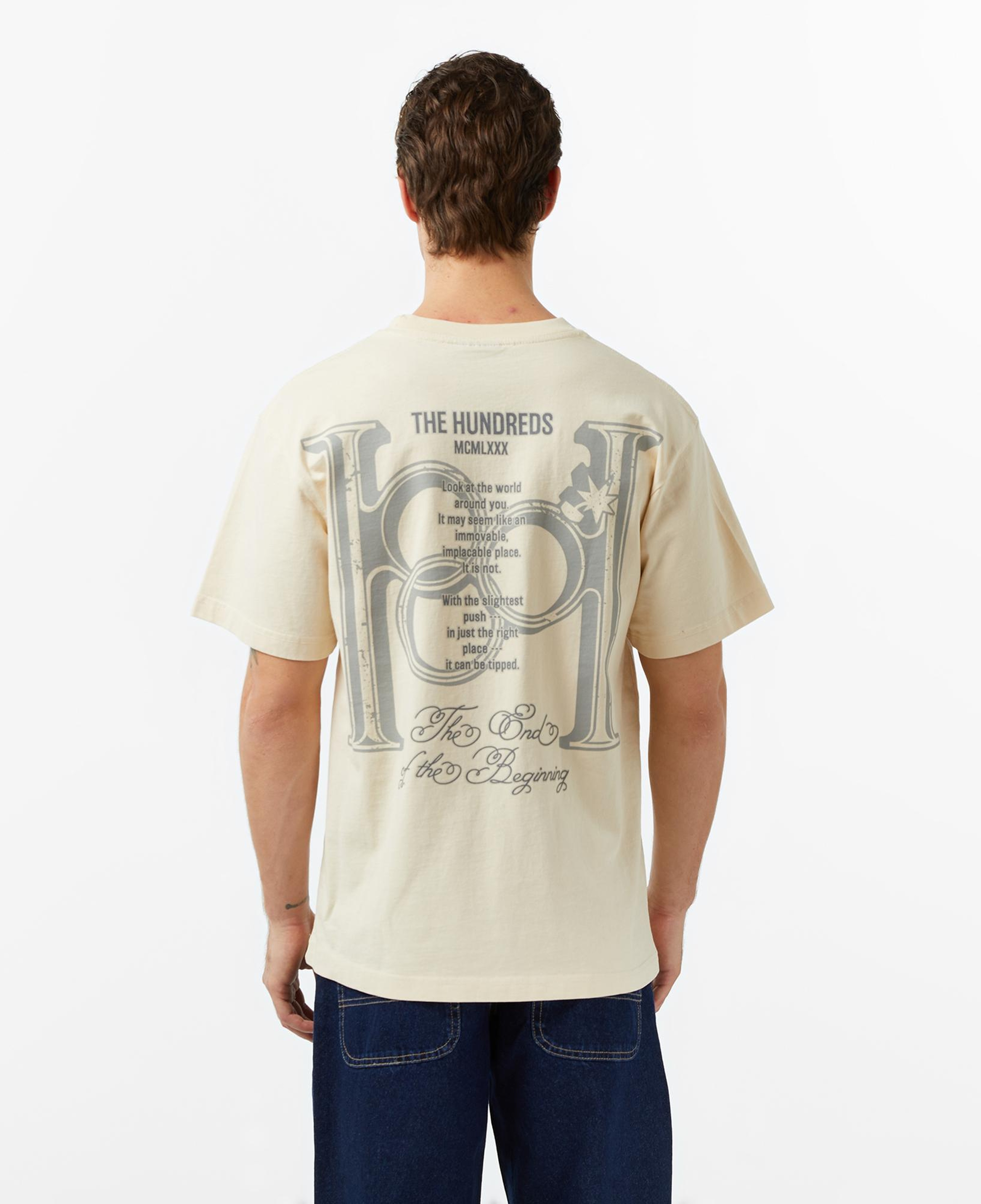 The Hundreds Monogram Erkek Krem T-Shirt