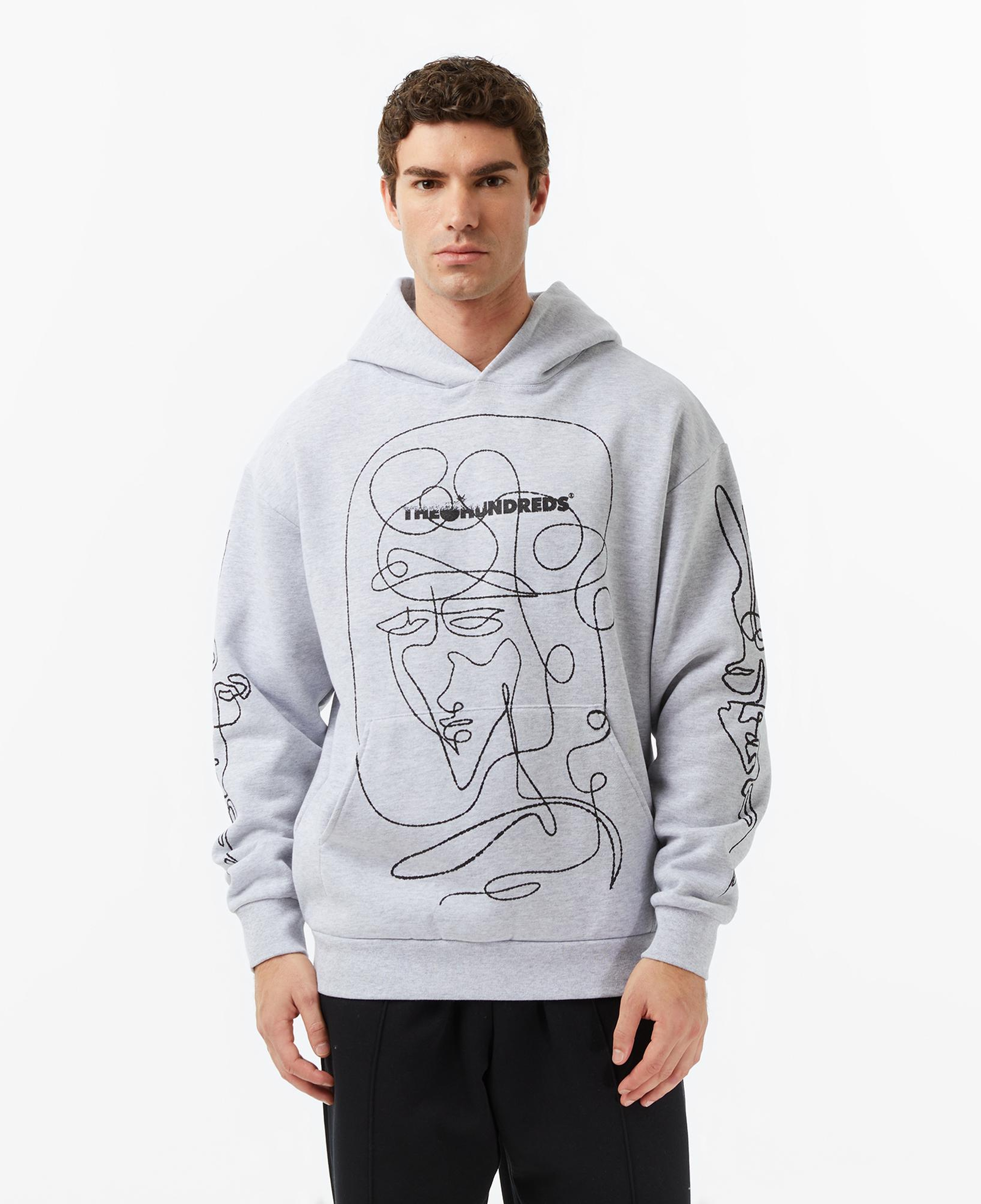 The Hundreds Live in Chaos Erkek Gri Sweatshirt