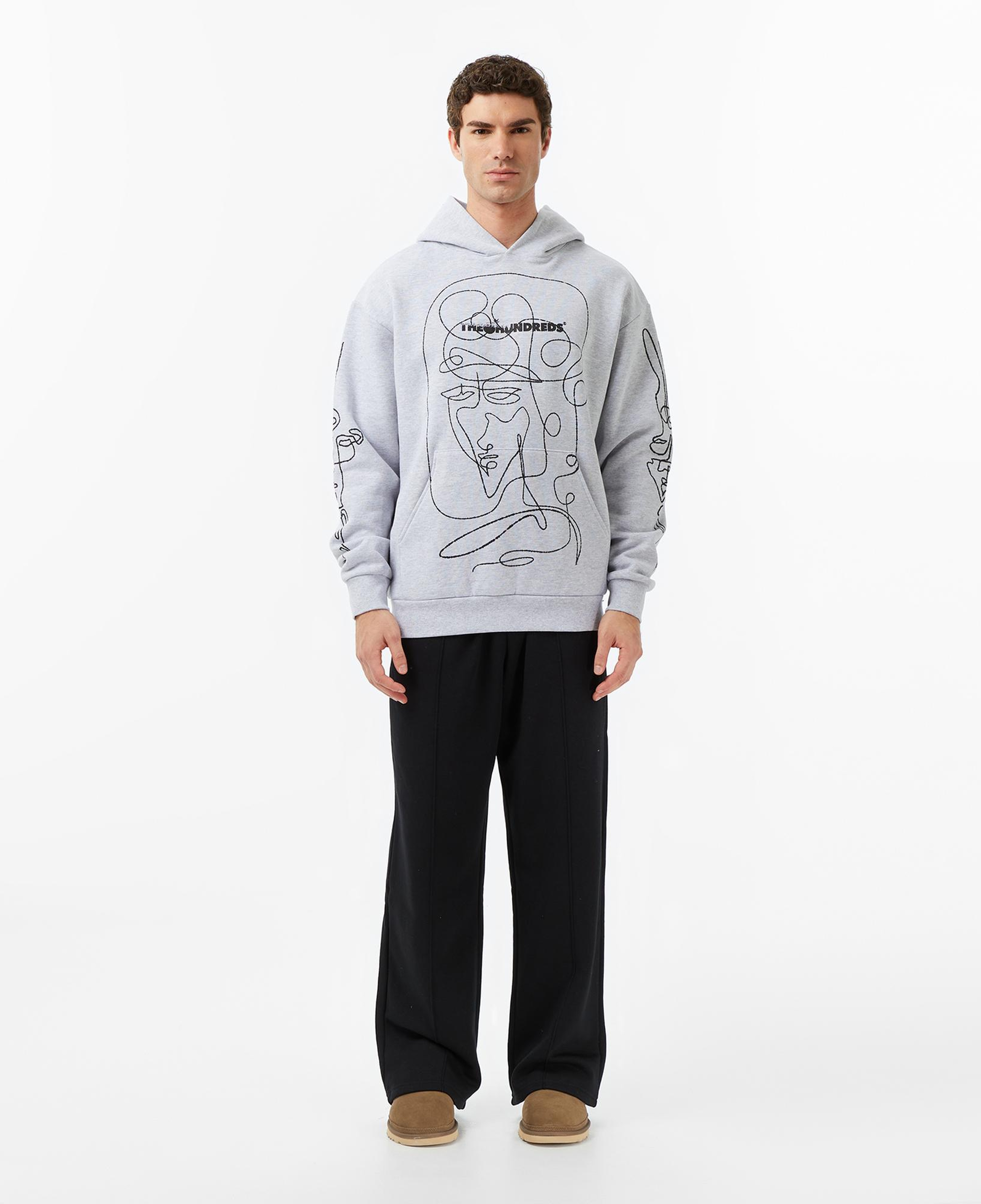 The Hundreds Live in Chaos Erkek Gri Sweatshirt