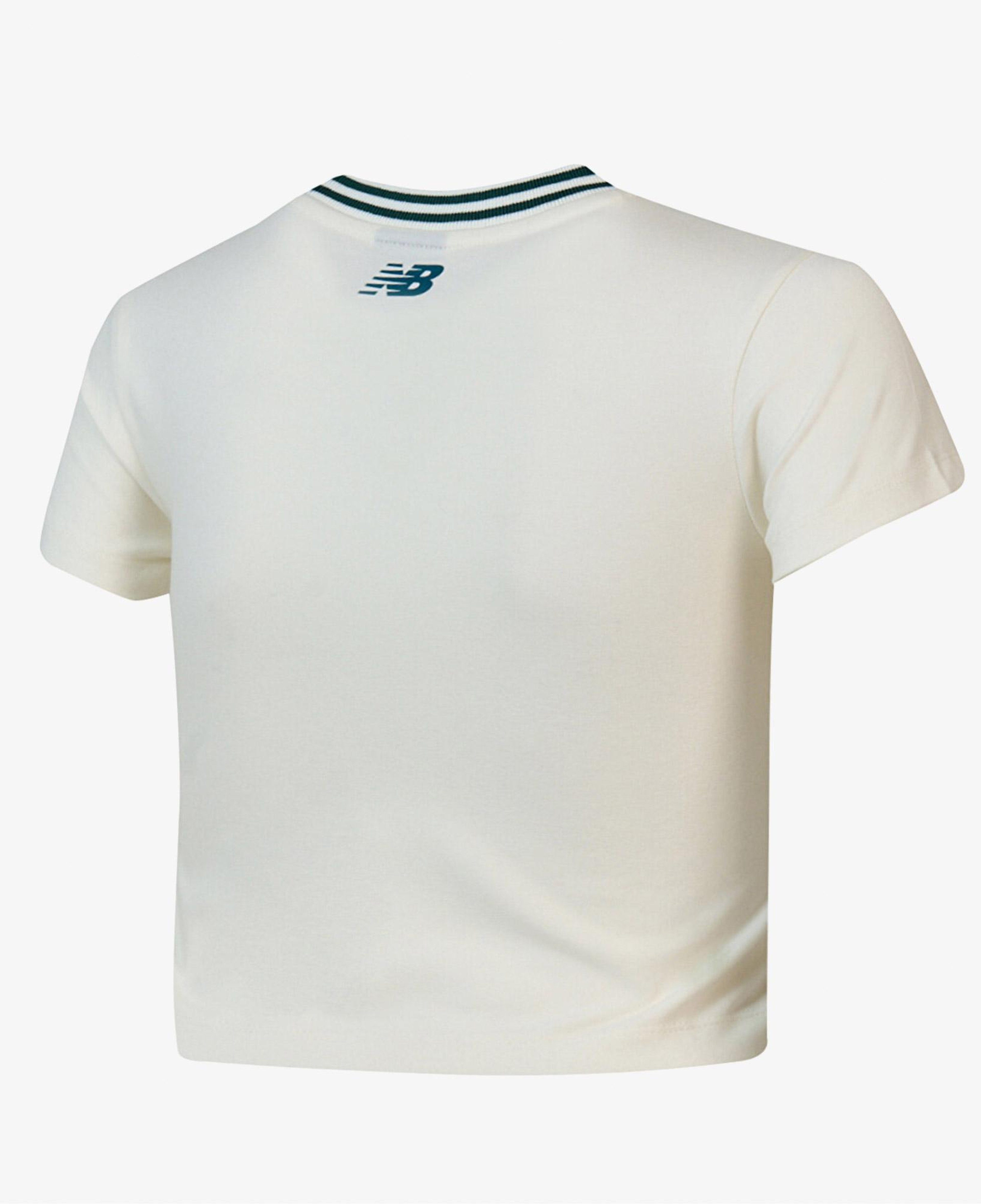 New Balance WNT1608 Lifestyle Kadın Krem T-Shirt