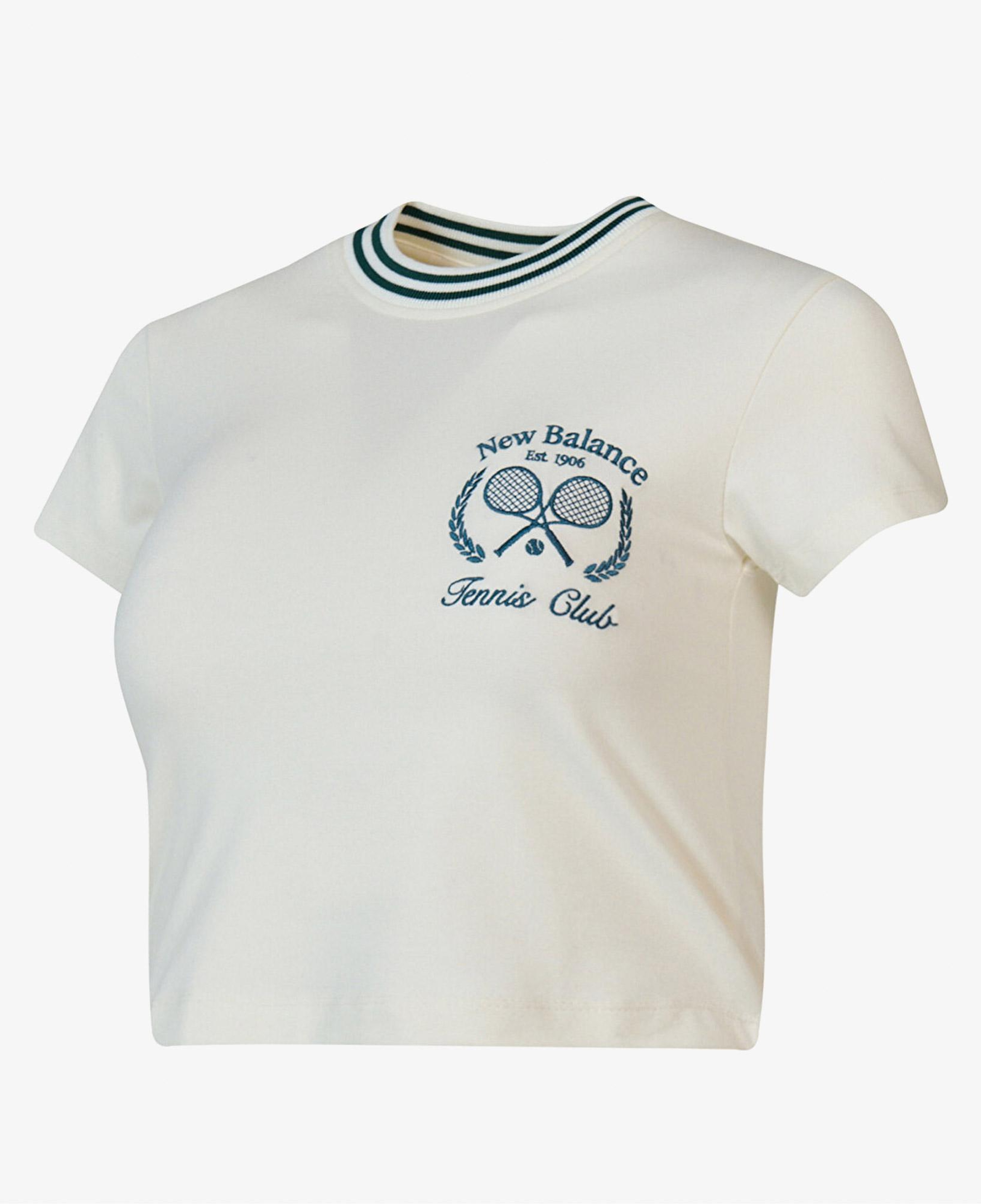 New Balance WNT1608 Lifestyle Kadın Krem T-Shirt