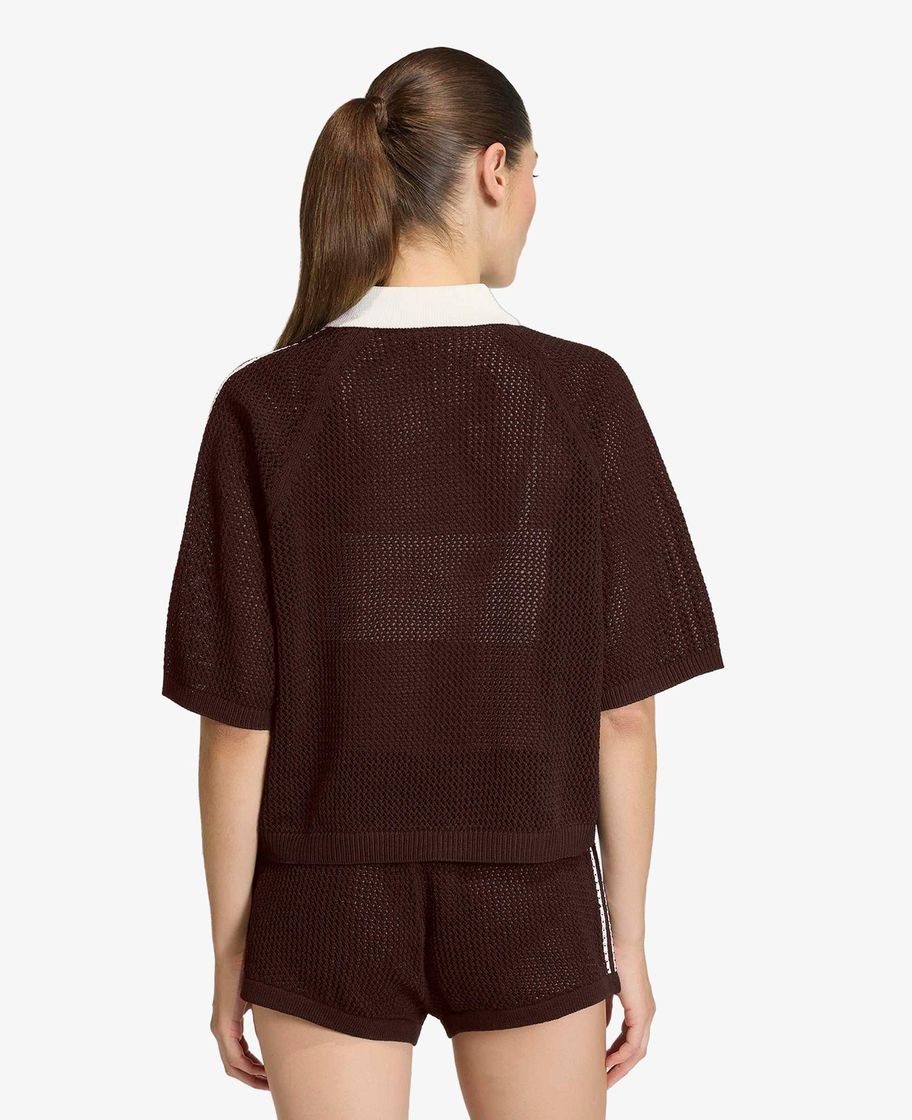 adidas Crochet Kadın Kahverengi Polo
