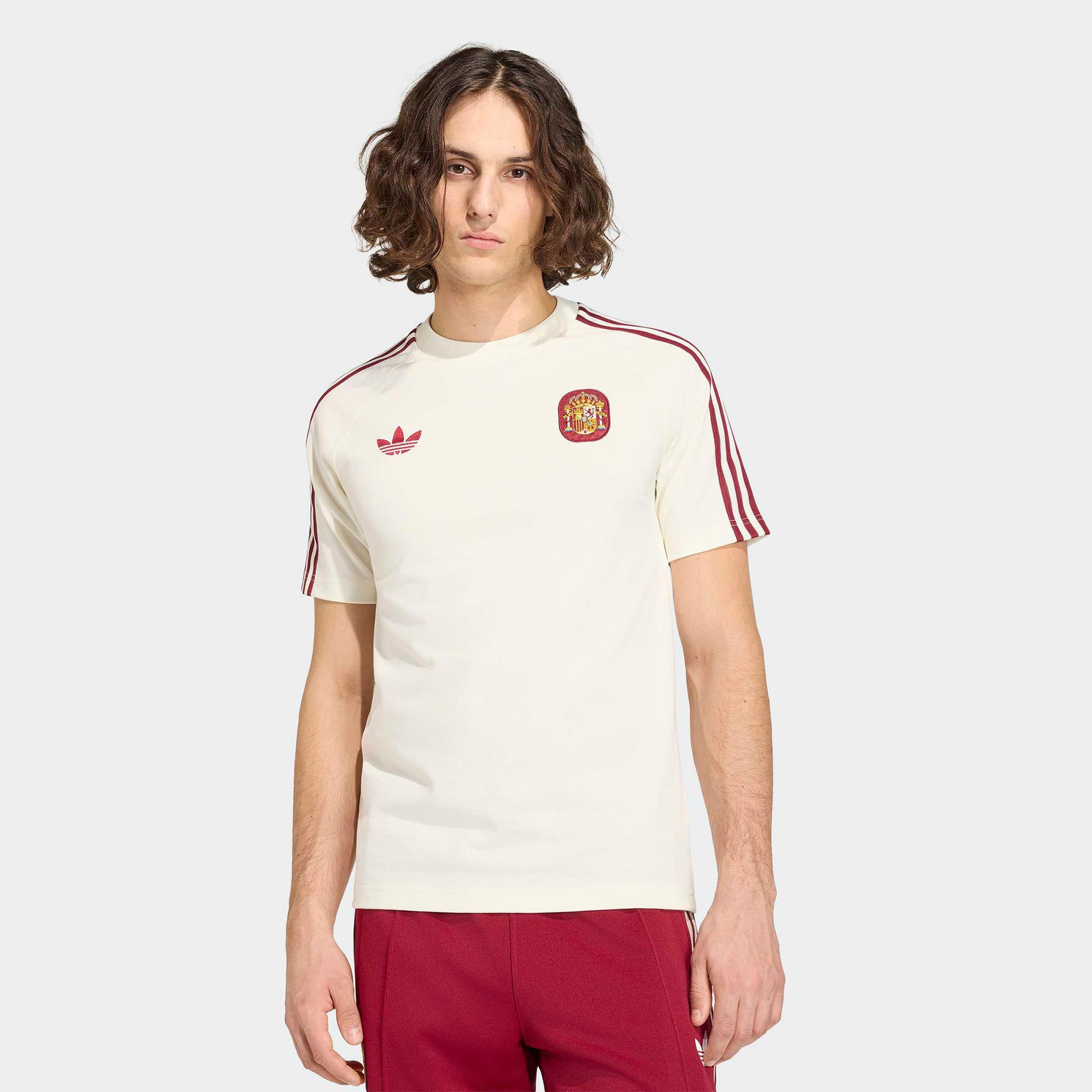 adidas İspanya Milli Takım Erkek Beyaz T-Shirt
