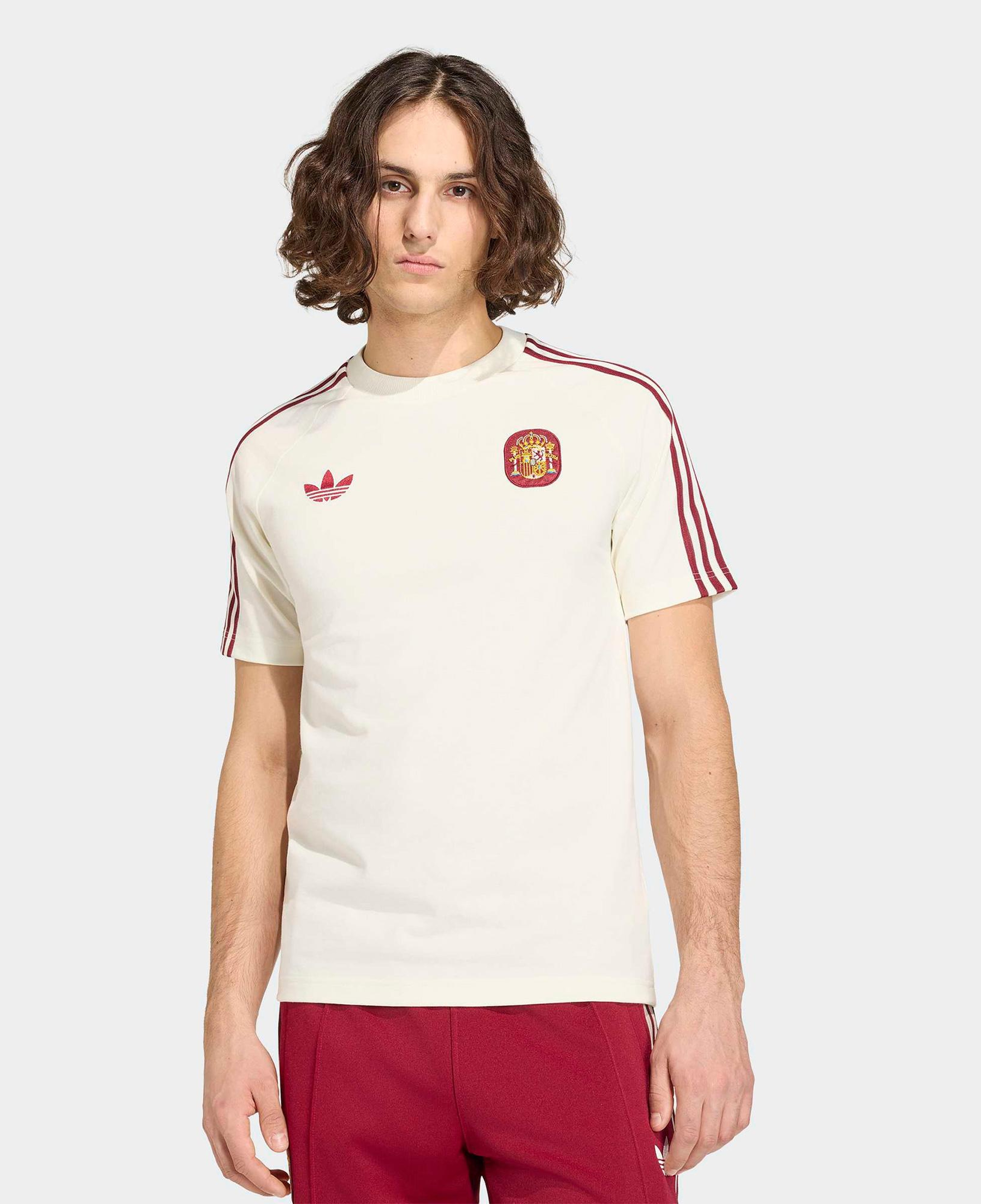 adidas İspanya Milli Takım Erkek Beyaz T-Shirt