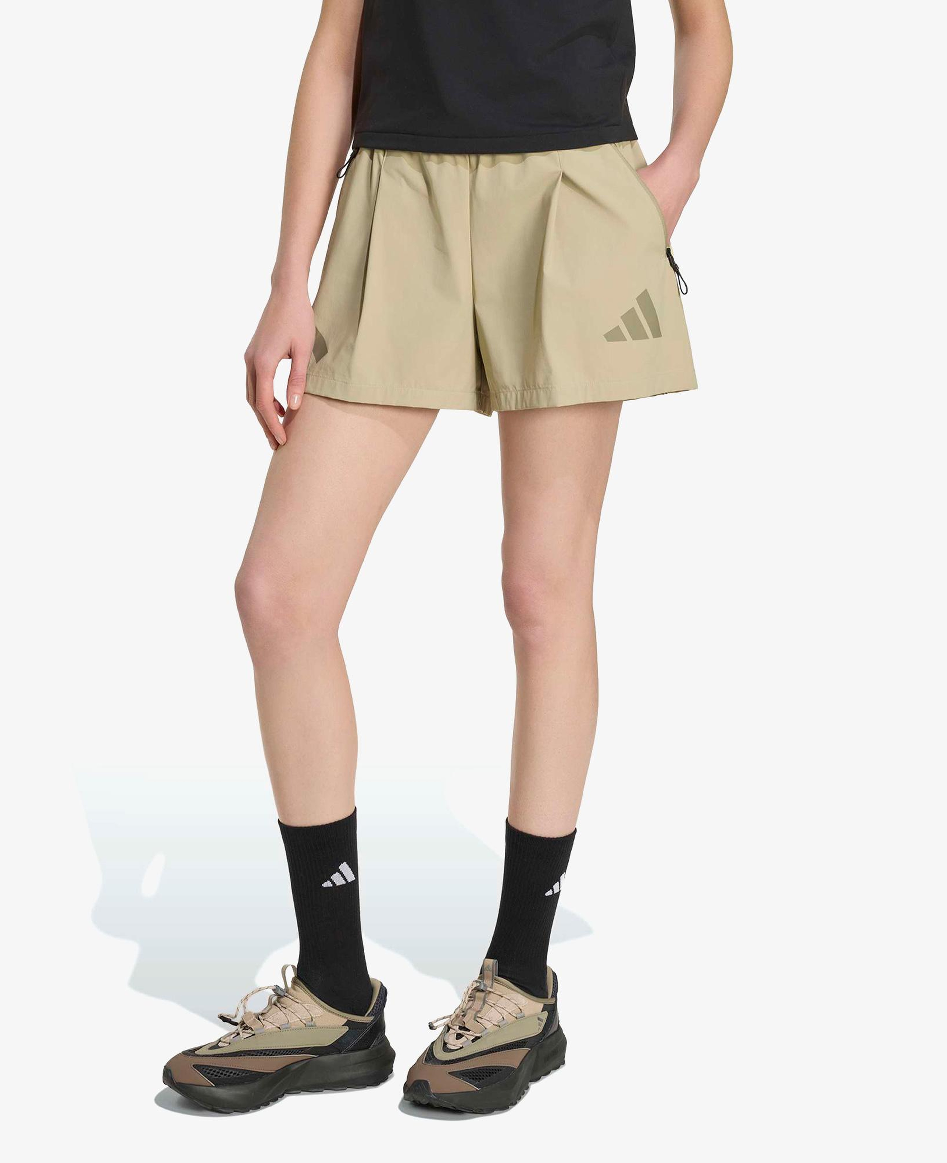 adidas Z.N.E. Kadın Kahverengi Şort