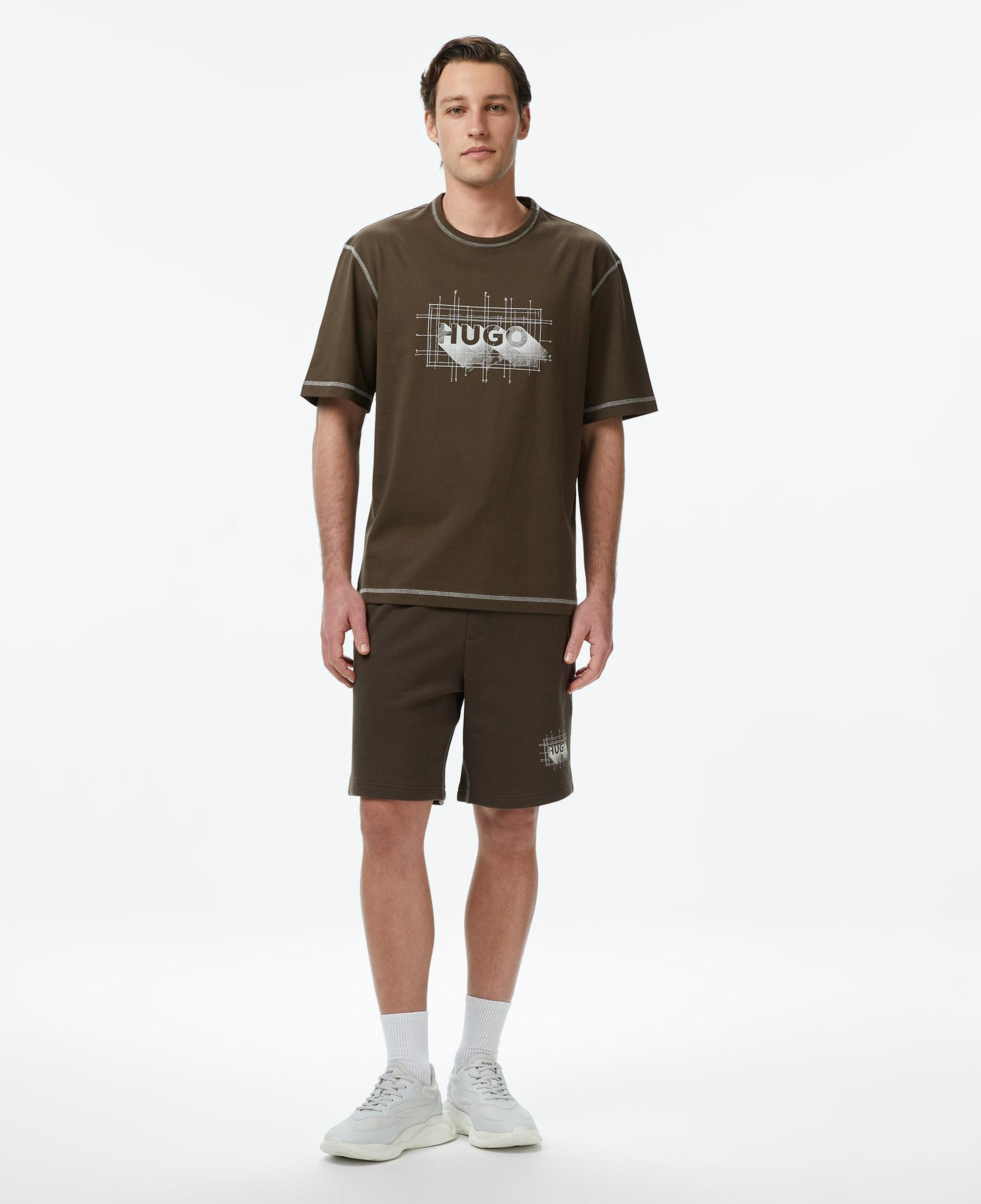 Hugo Nothal Erkek Kahverengi T-Shirt