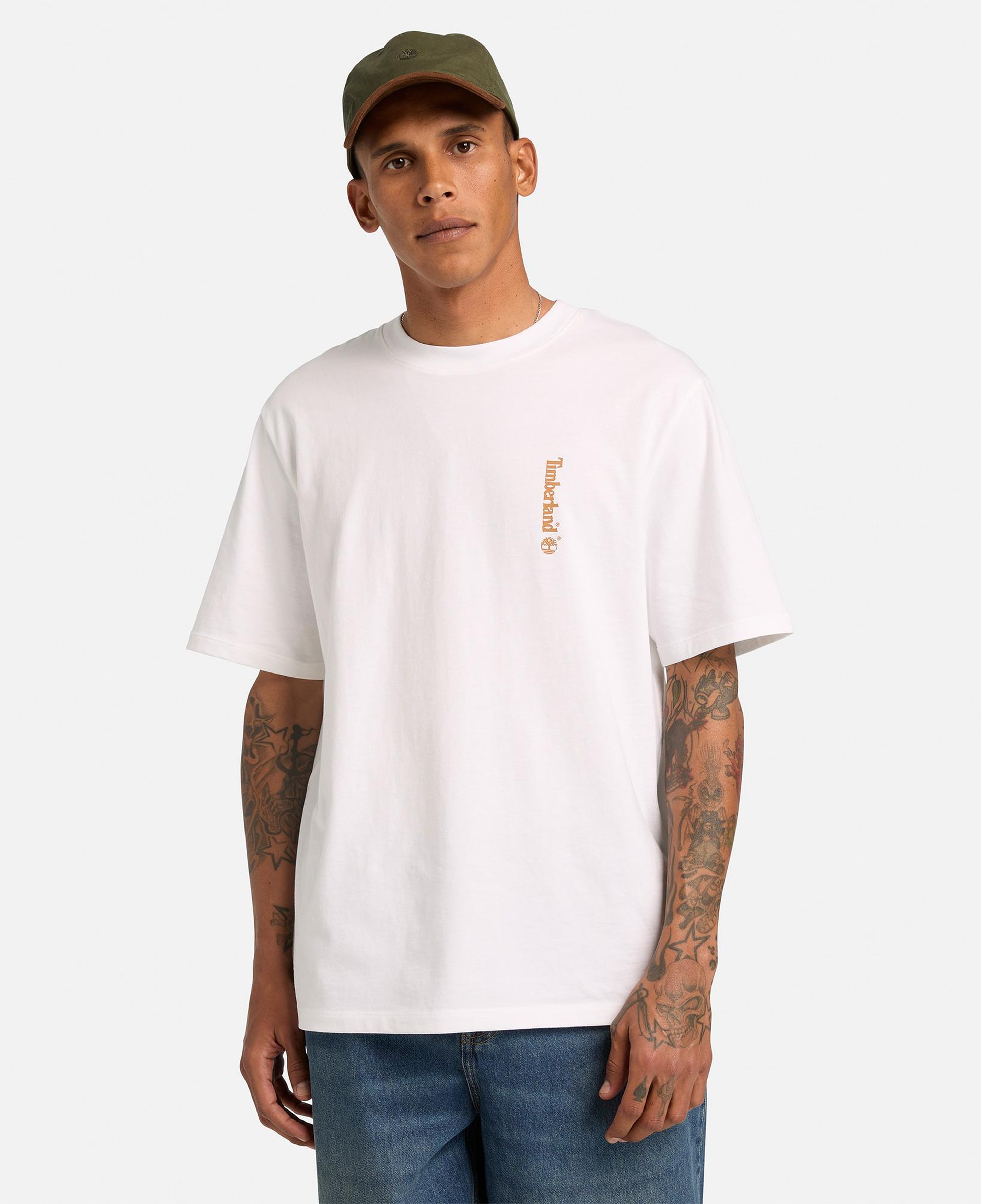 Timberland Short Sleeve ''Oval Logo'' Graphic Erkek Siyah T-Shirt