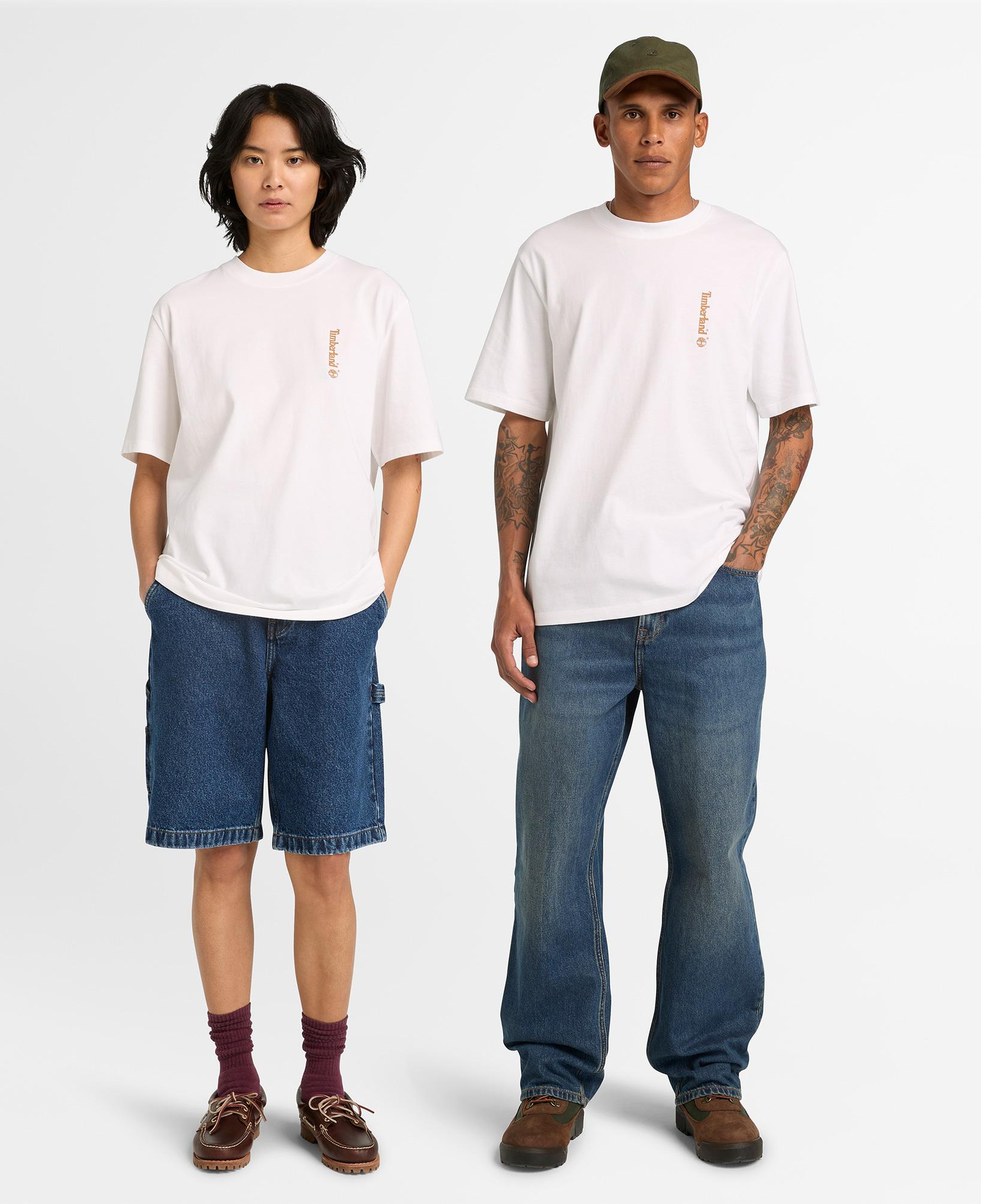 Timberland Short Sleeve ''Oval Logo'' Graphic Erkek Siyah T-Shirt
