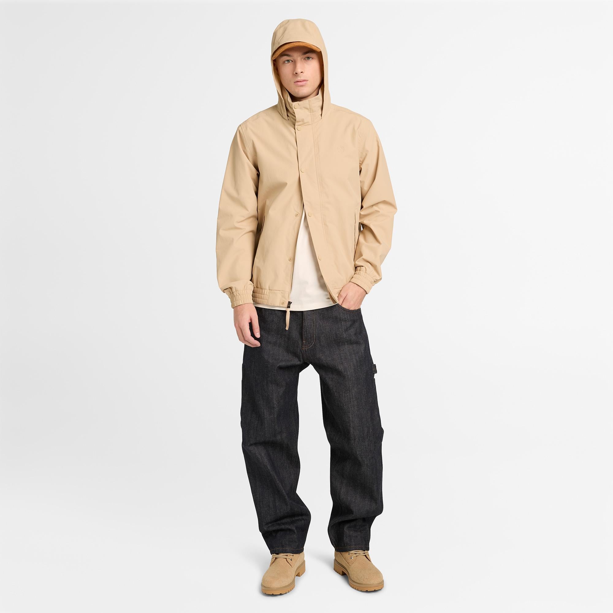 Timberland Magnet Back Graphic Erkek Beyaz T-Shirt