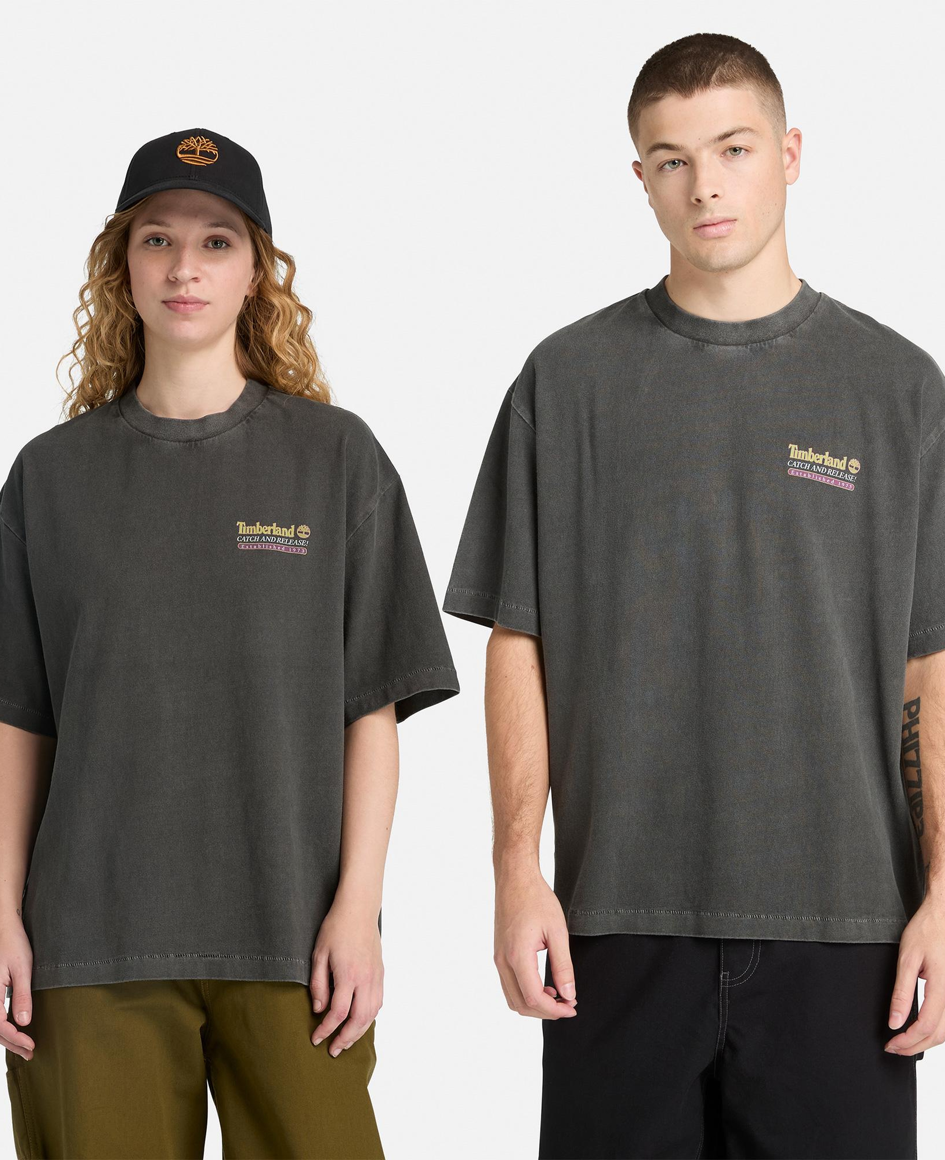 Timberland Fly Fishing Graphic Erkek Siyah T-Shirt