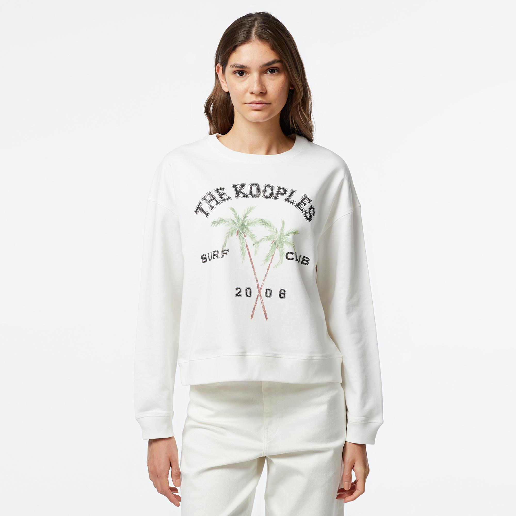 The Kooples Classic Kadın Ekru Sweatshirt