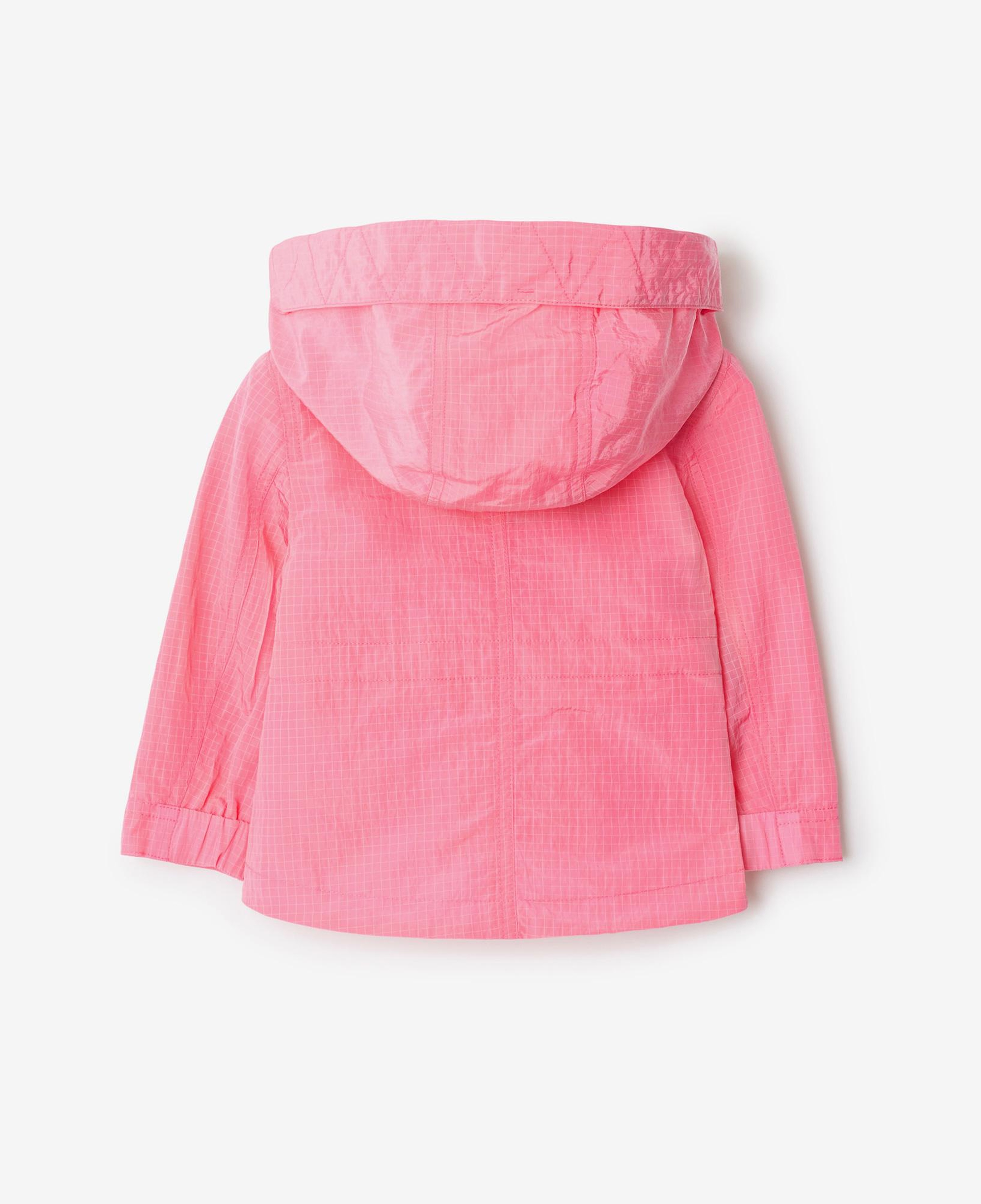 Burberry Charlie Logo Nylon Çocuk Pembe Mont