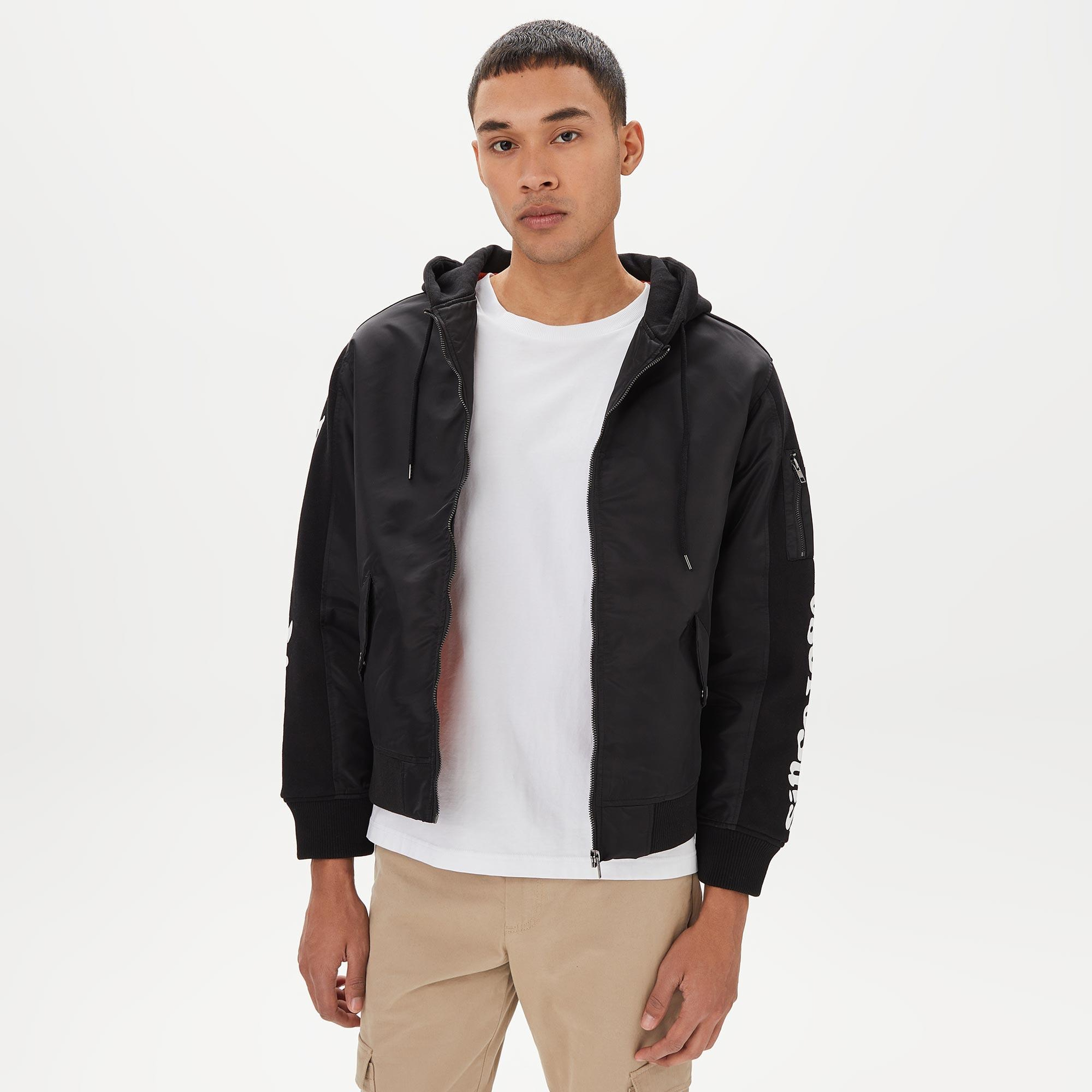The Hundreds Moth Bomber Erkek Siyah Ceket