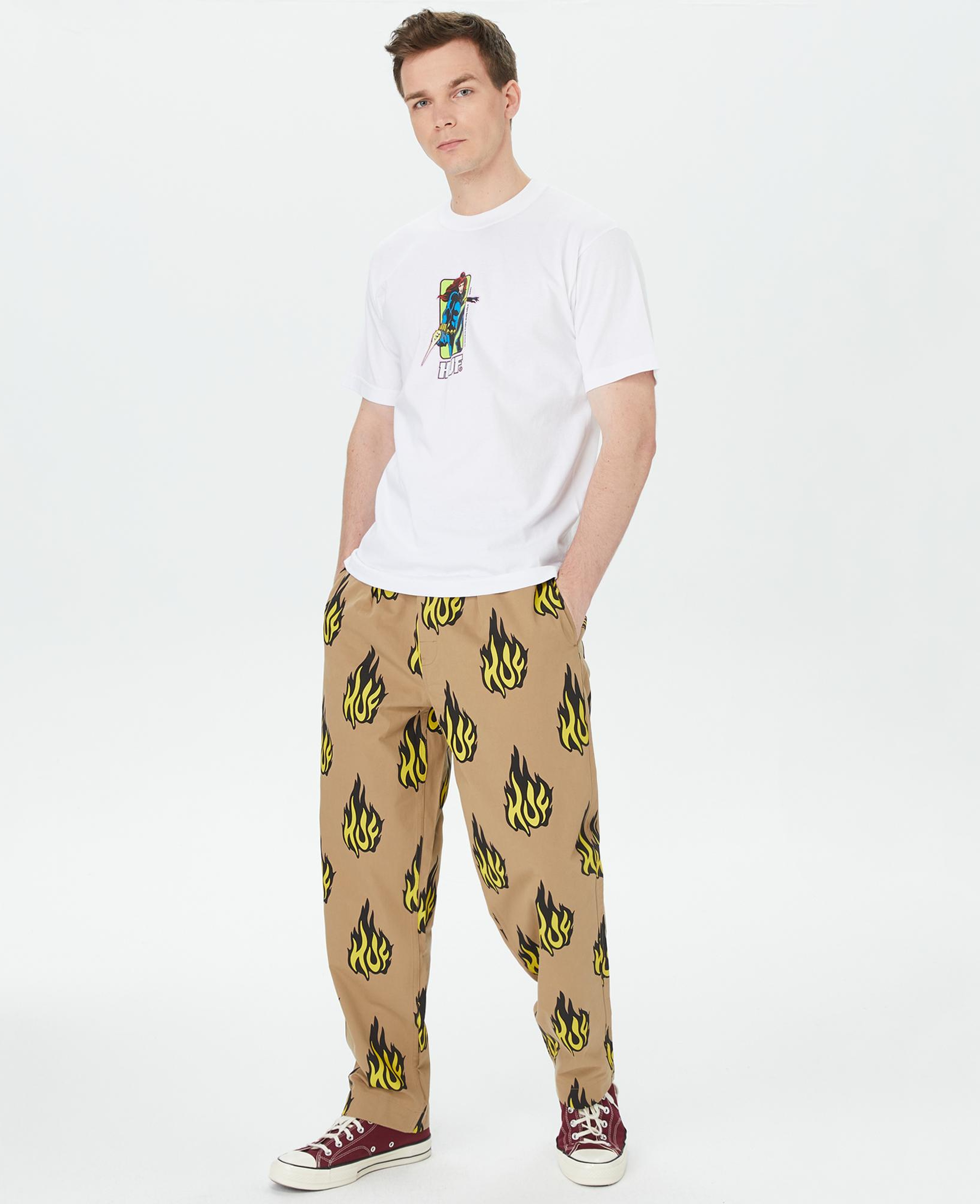 HUF Black Widow Erkek Beyaz T-Shirt