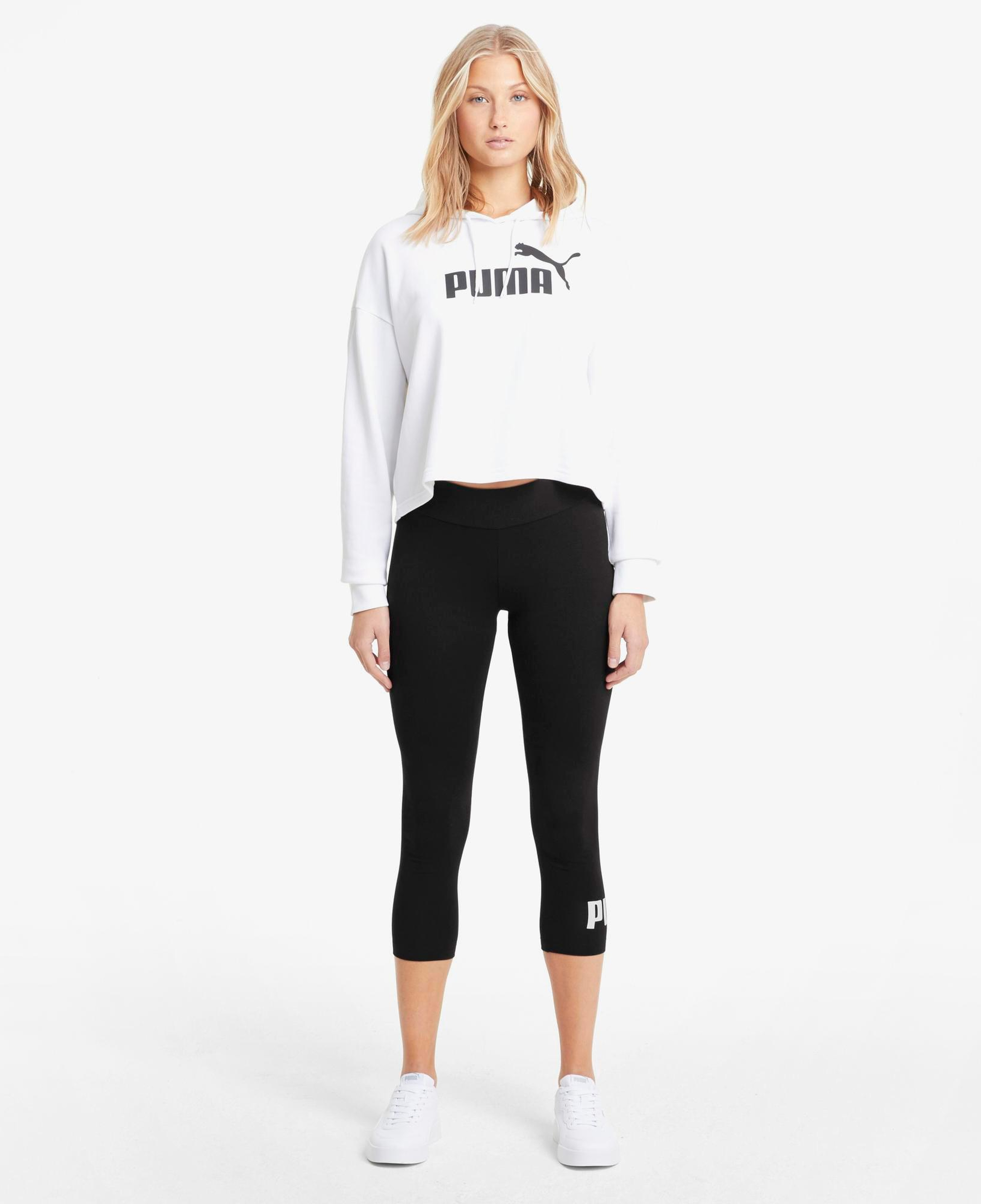Puma Ess 3/4 Logo Kadın Siyah Tayt