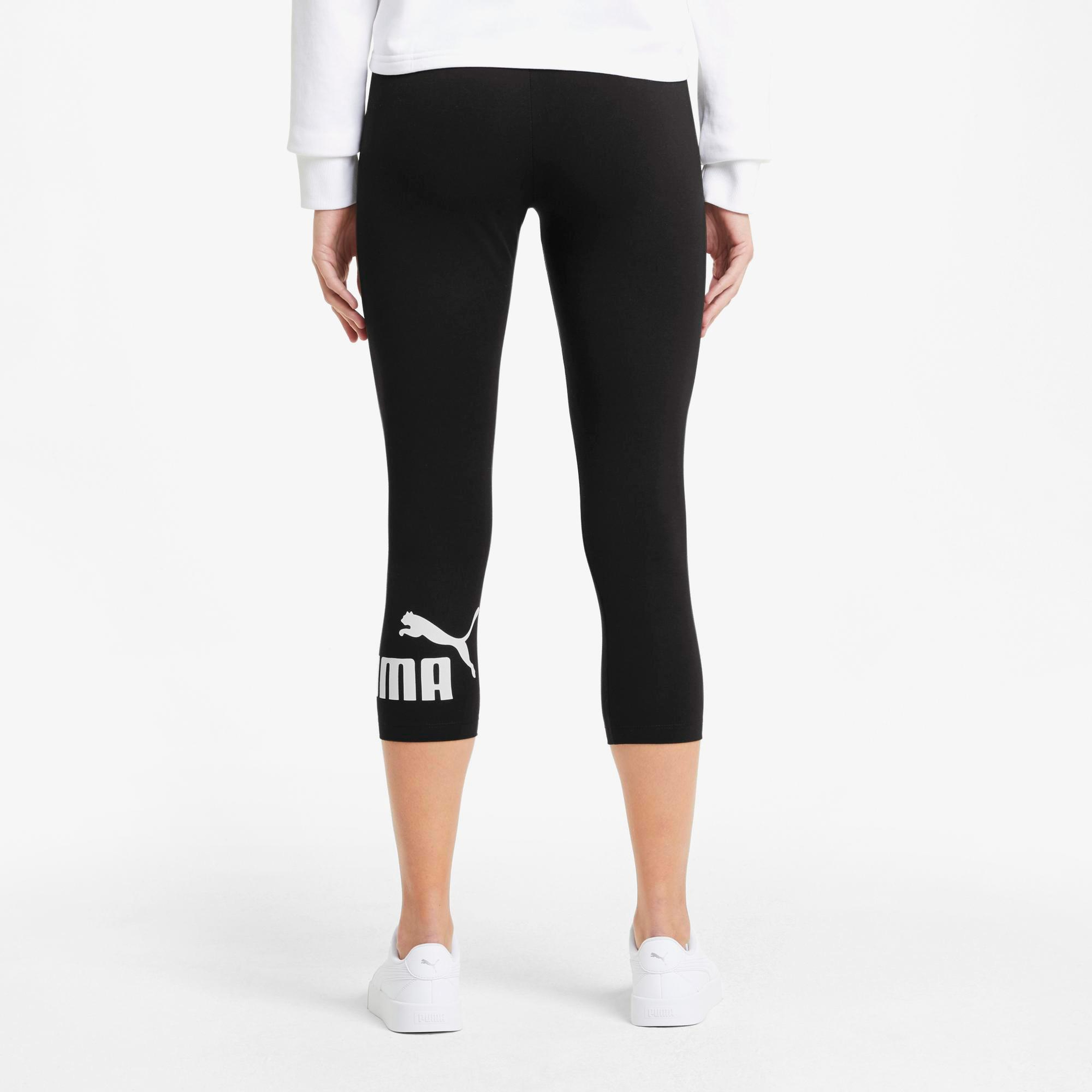 Puma Ess 3/4 Logo Kadın Siyah Tayt