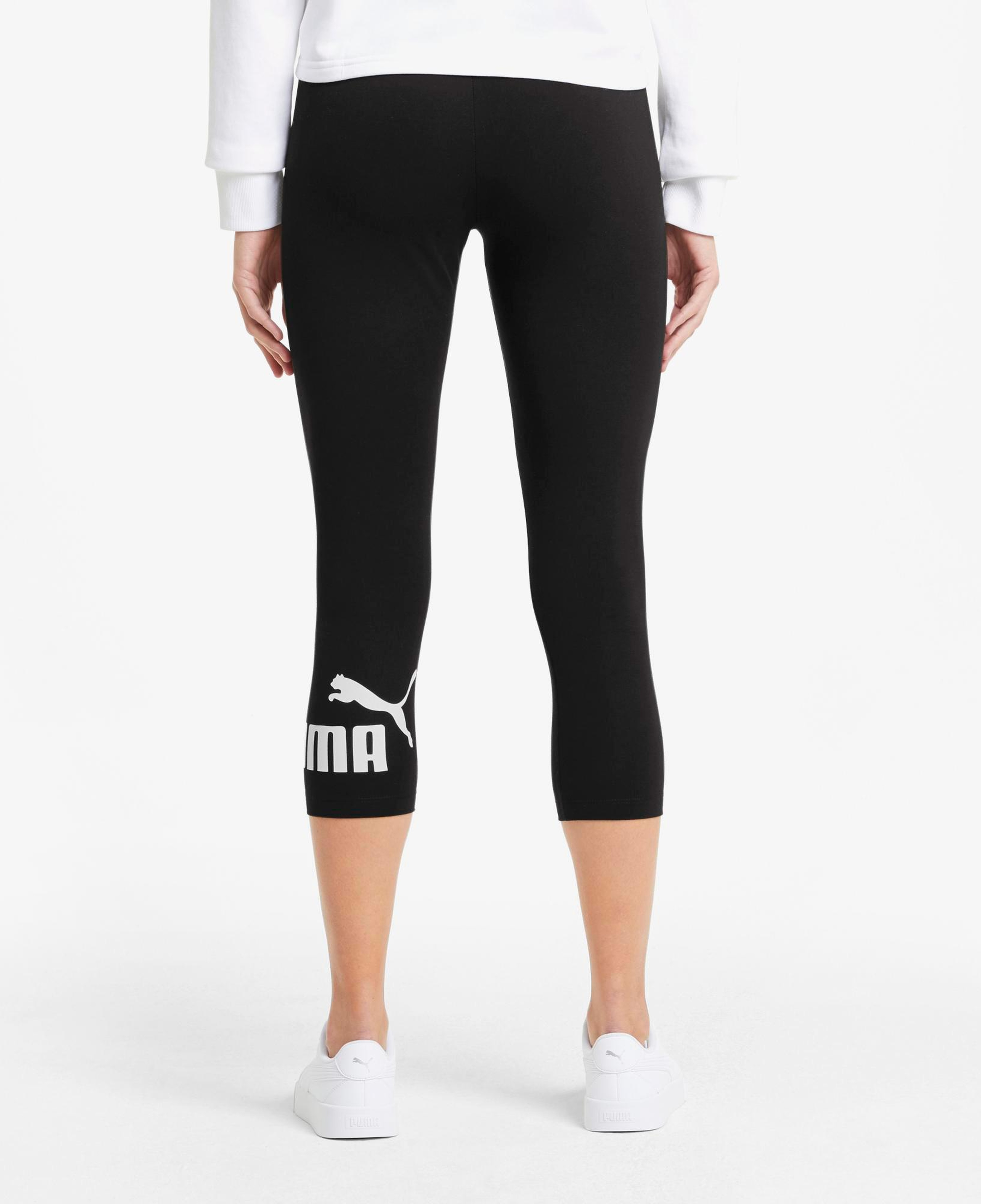 Puma Ess 3/4 Logo Kadın Siyah Tayt