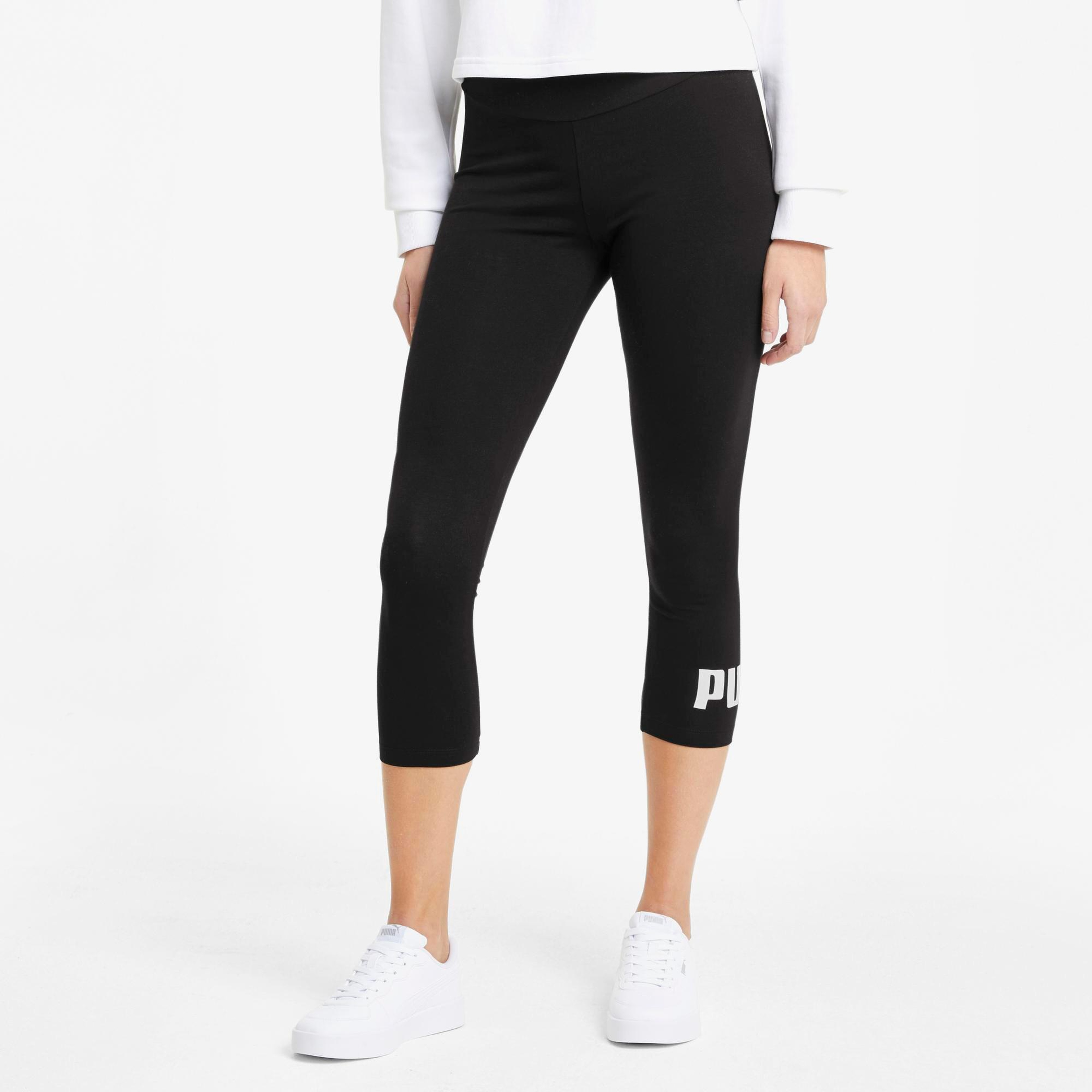 Puma Ess 3/4 Logo Kadın Siyah Tayt