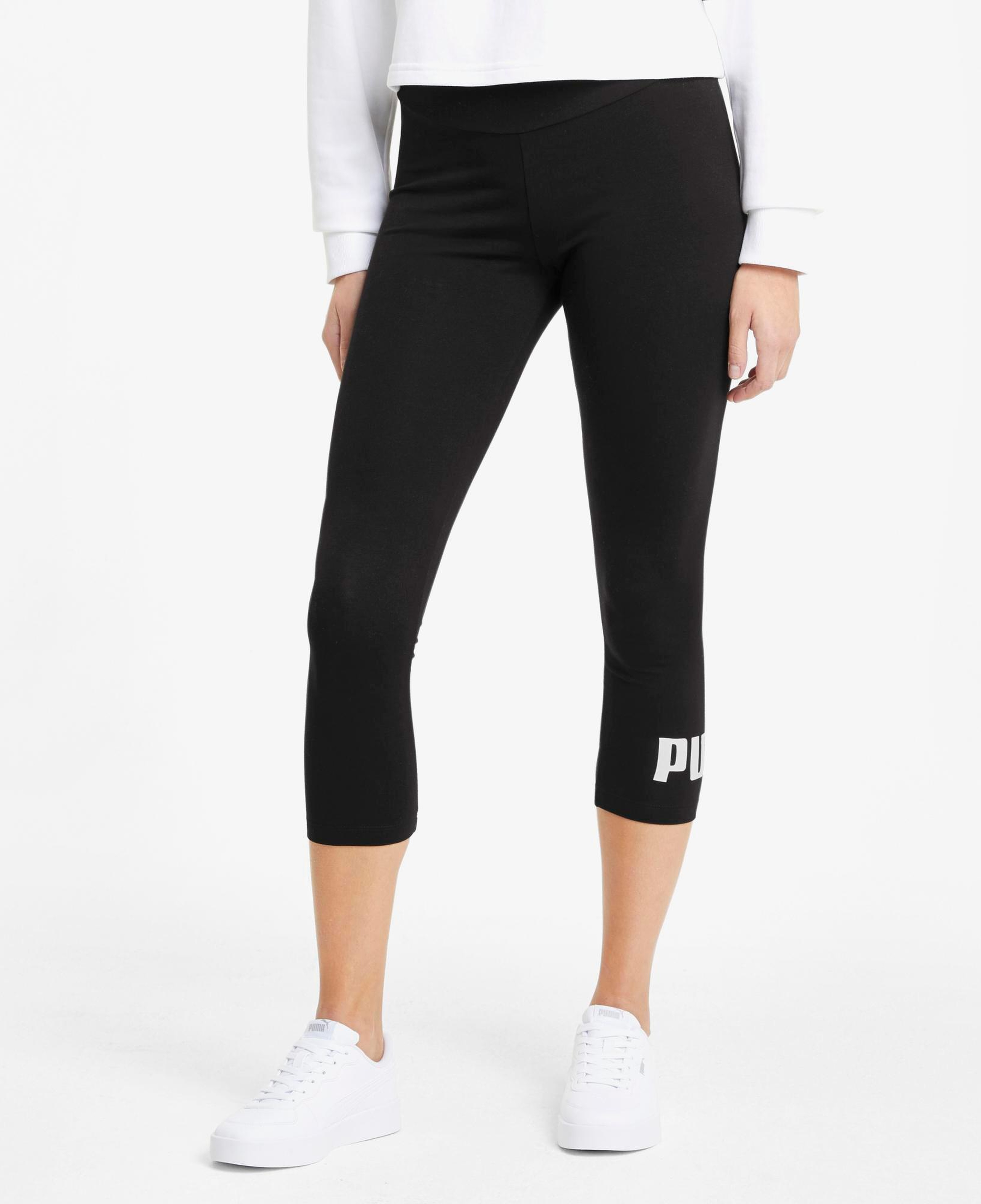 Puma Ess 3/4 Logo Kadın Siyah Tayt