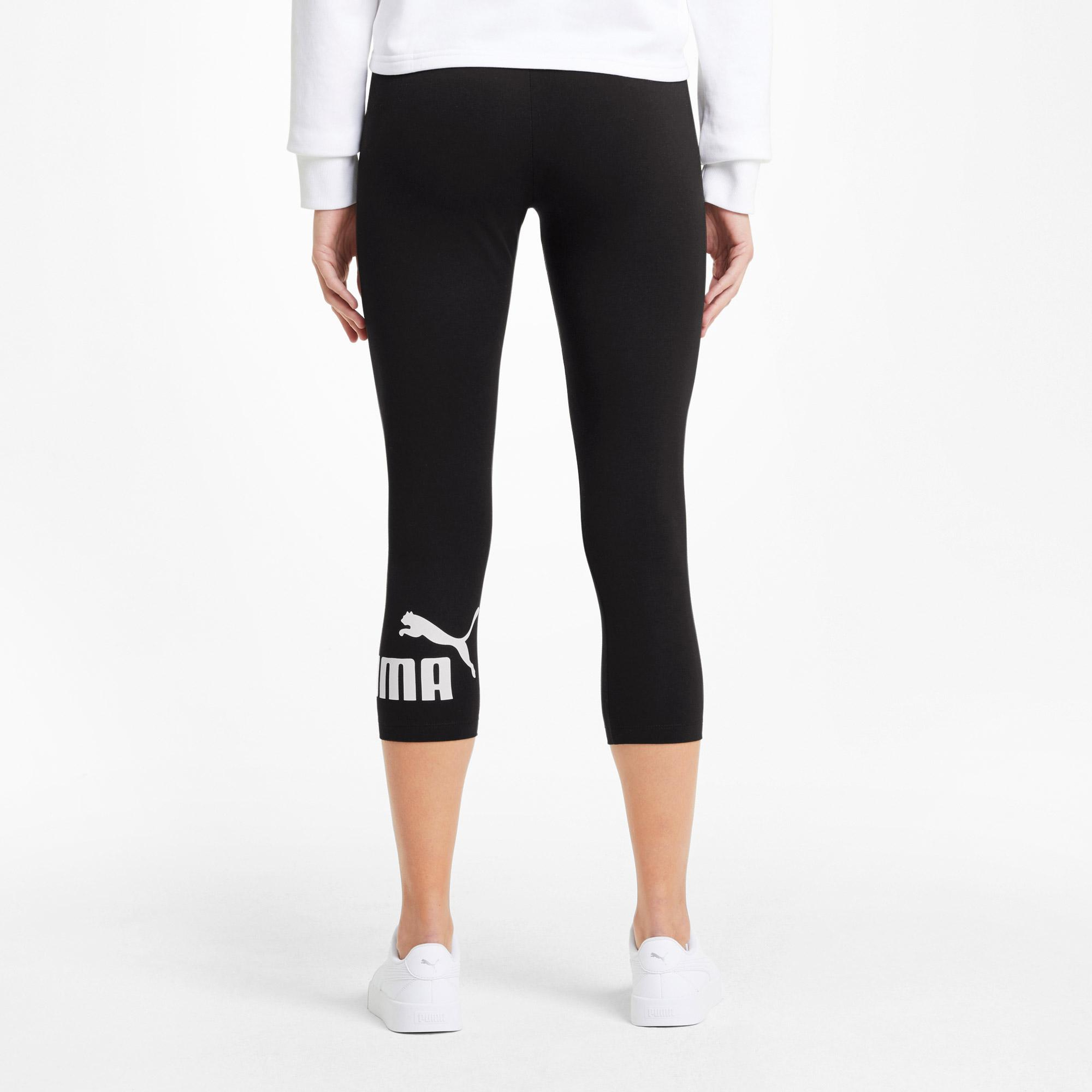 Puma Ess 3/4 Logo Kadın Siyah Tayt
