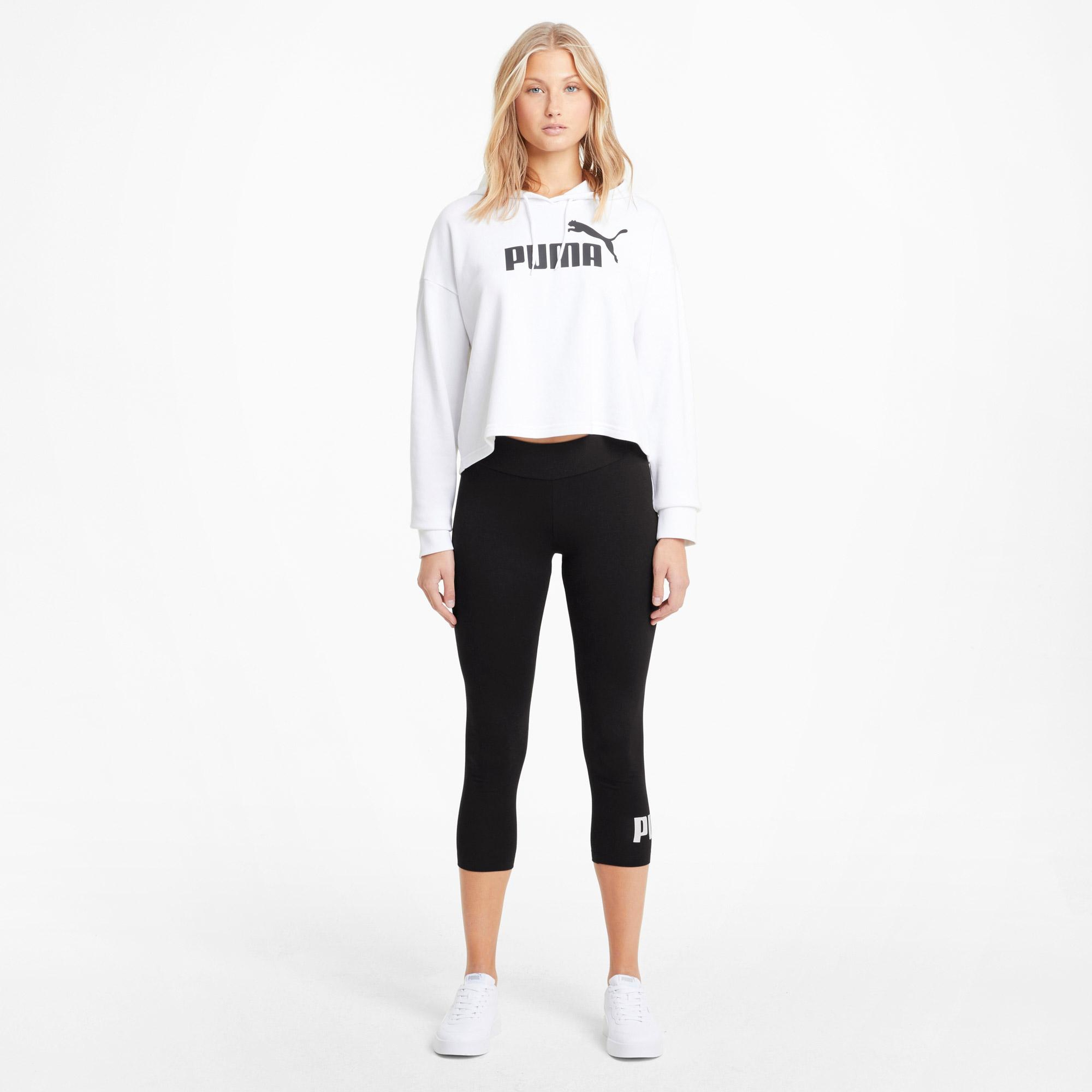 Puma Ess 3/4 Logo Kadın Siyah Tayt