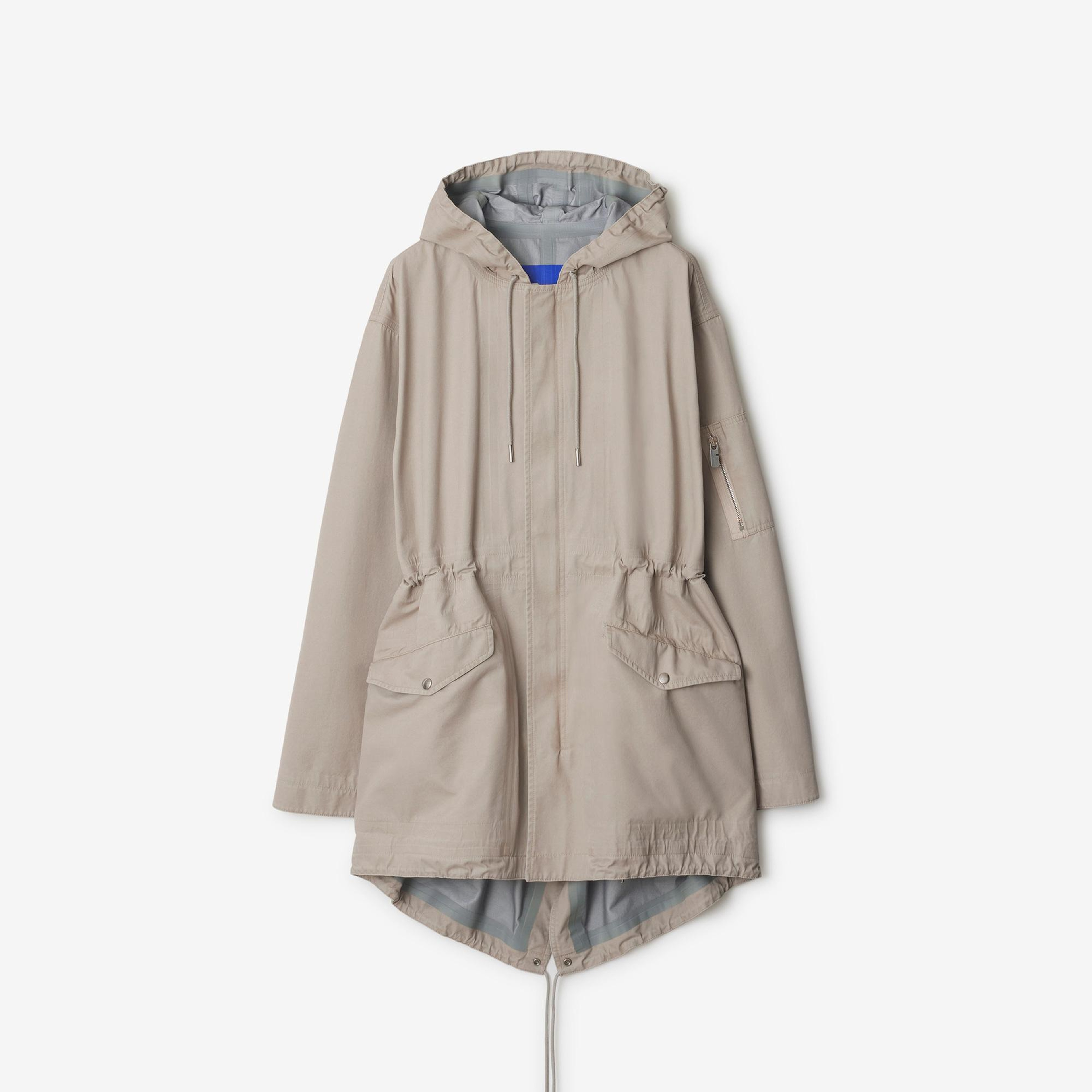 Burberry Tec Bonded Cotton Erkek Krem Mont