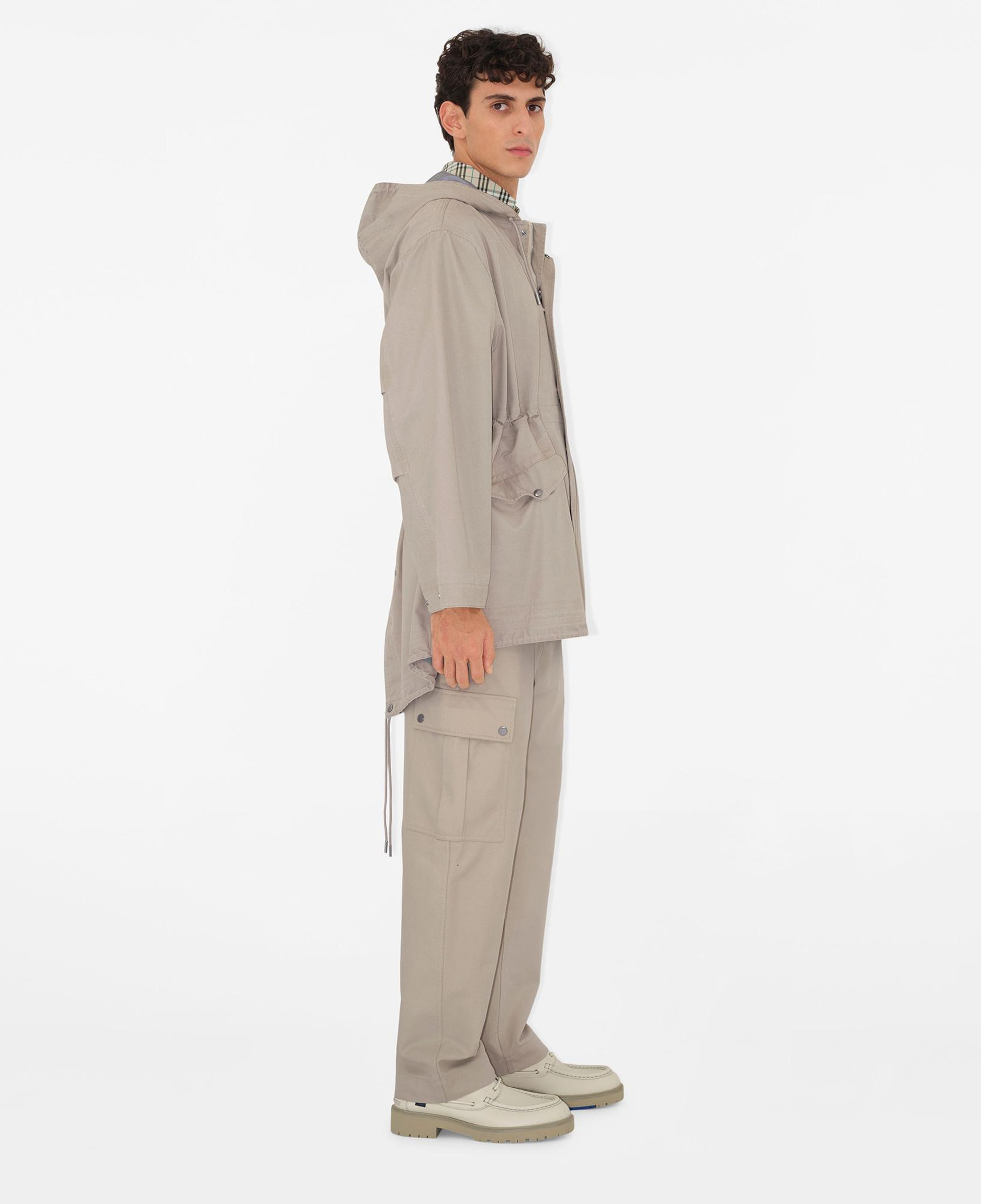 Burberry Tec Bonded Cotton Erkek Krem Mont