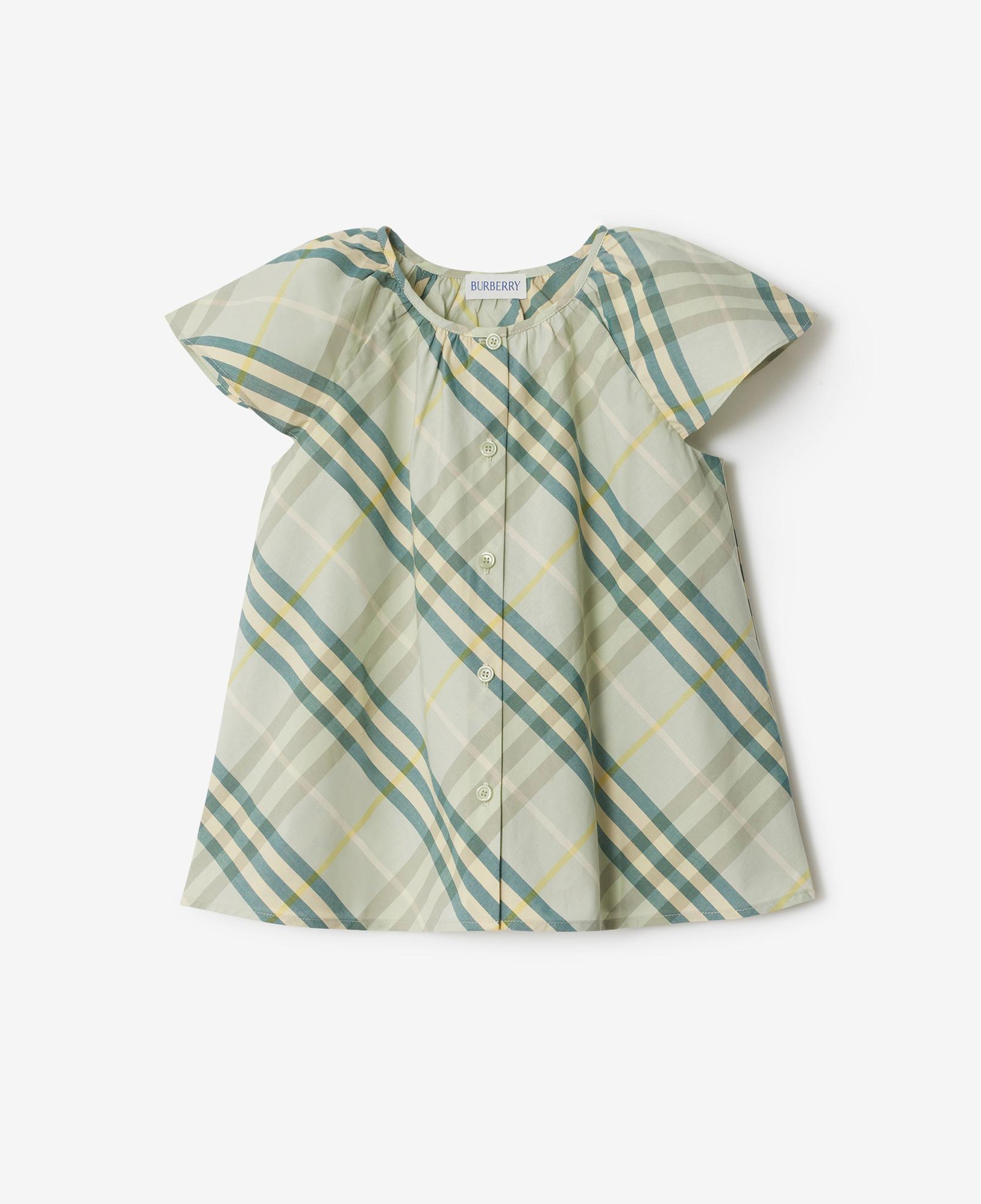 Burberry Talley Cotton Top Çocuk Krem Gömlek
