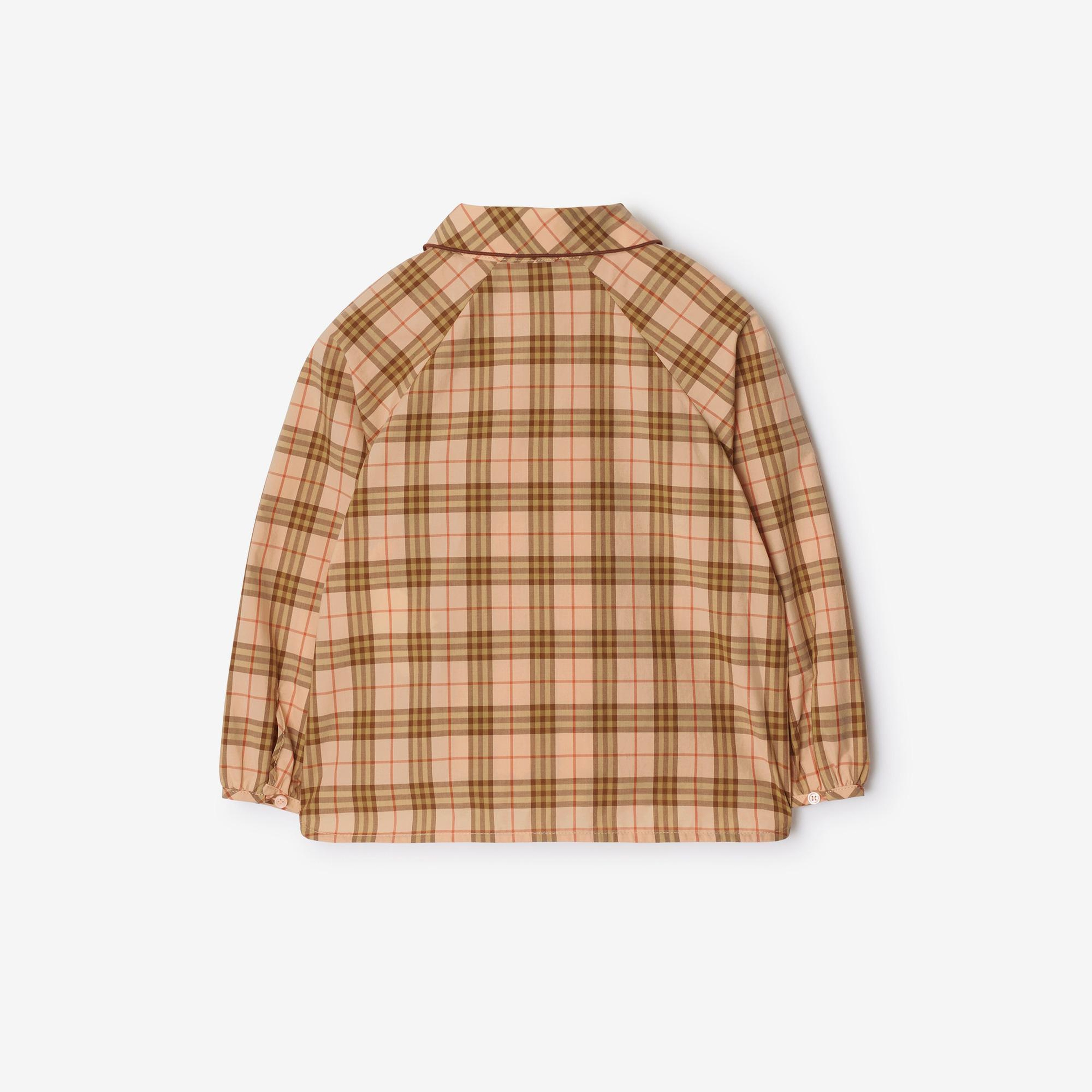 Burberry Elodie Cotton Çocuk Pembe Gömlek