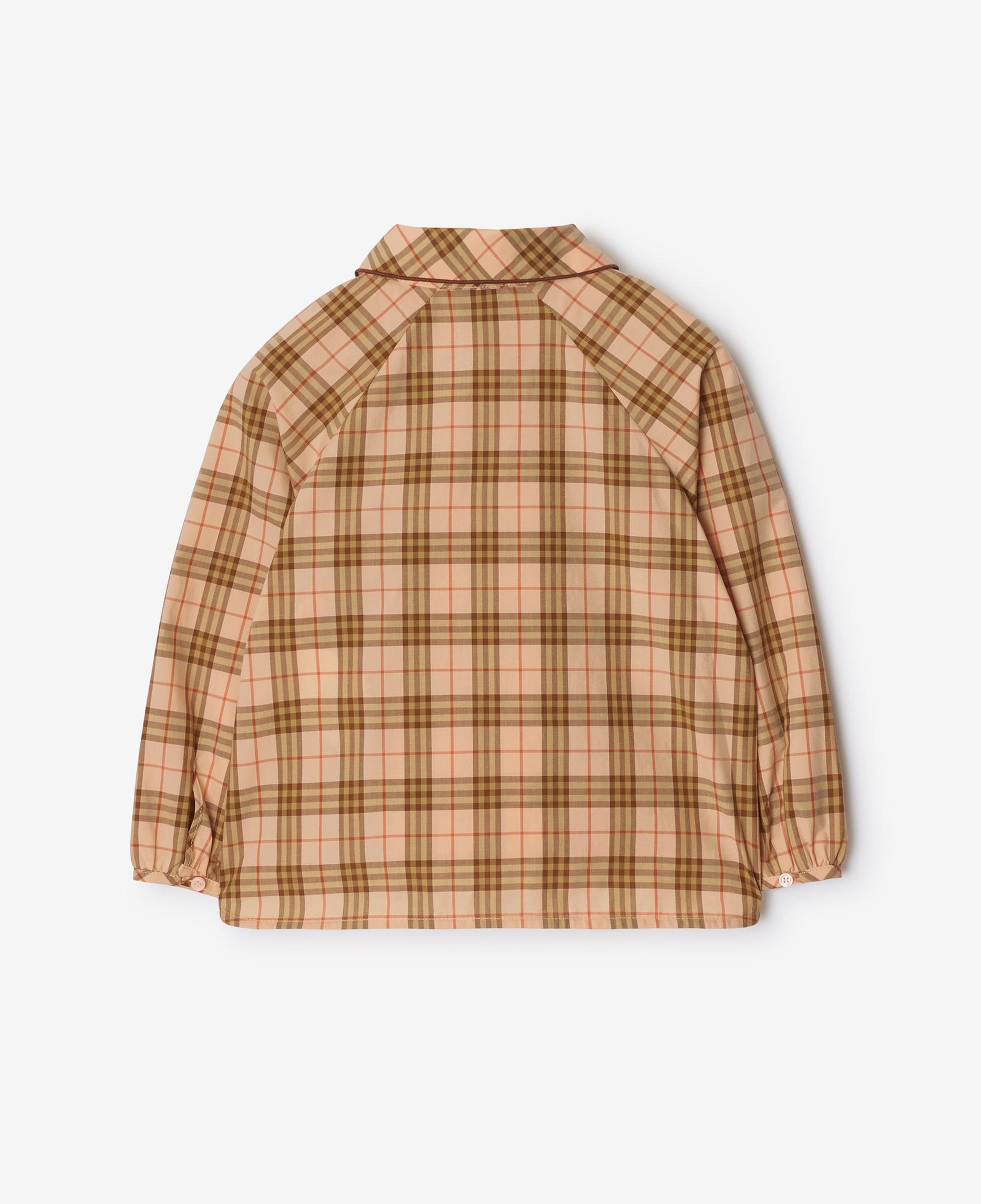 Burberry Elodie Cotton Çocuk Pembe Gömlek