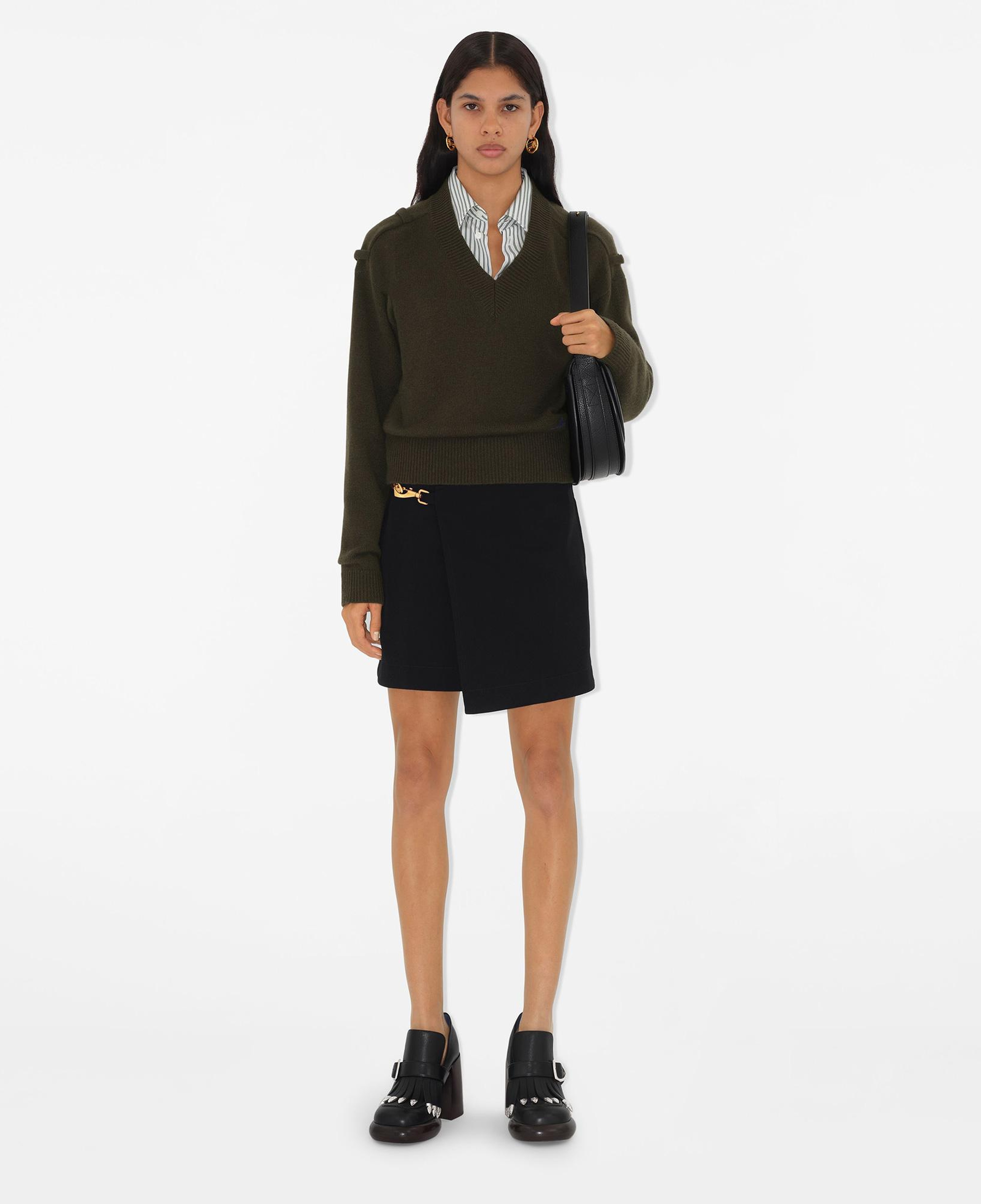 Burberry Giu Wool Mini Kadın Siyah Etek